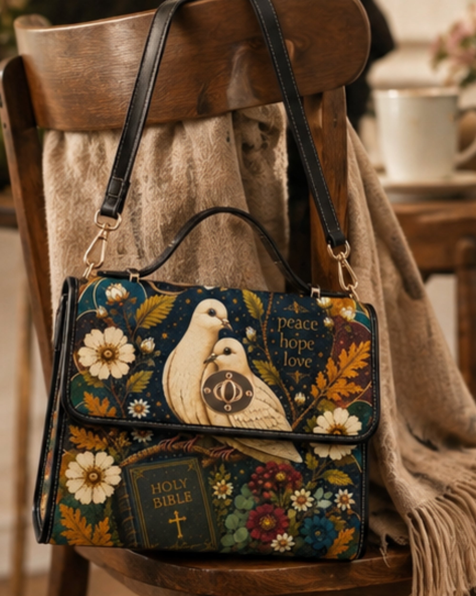 Christian Doves Satchel Bag
