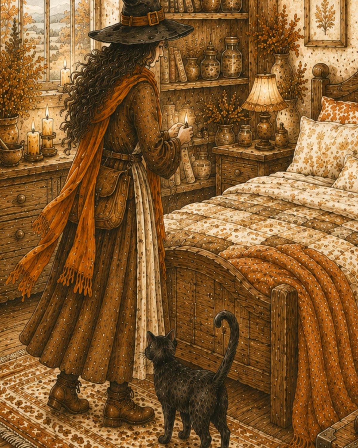 Witches Cottage Art Print