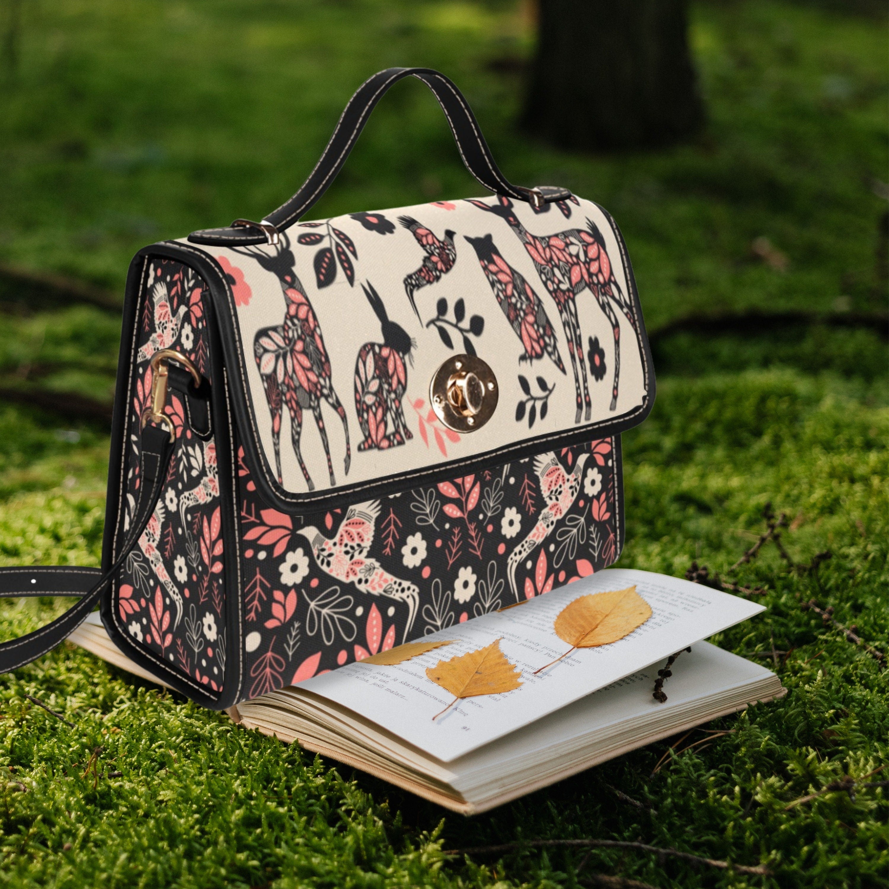 Folk Animal Satchel Bag