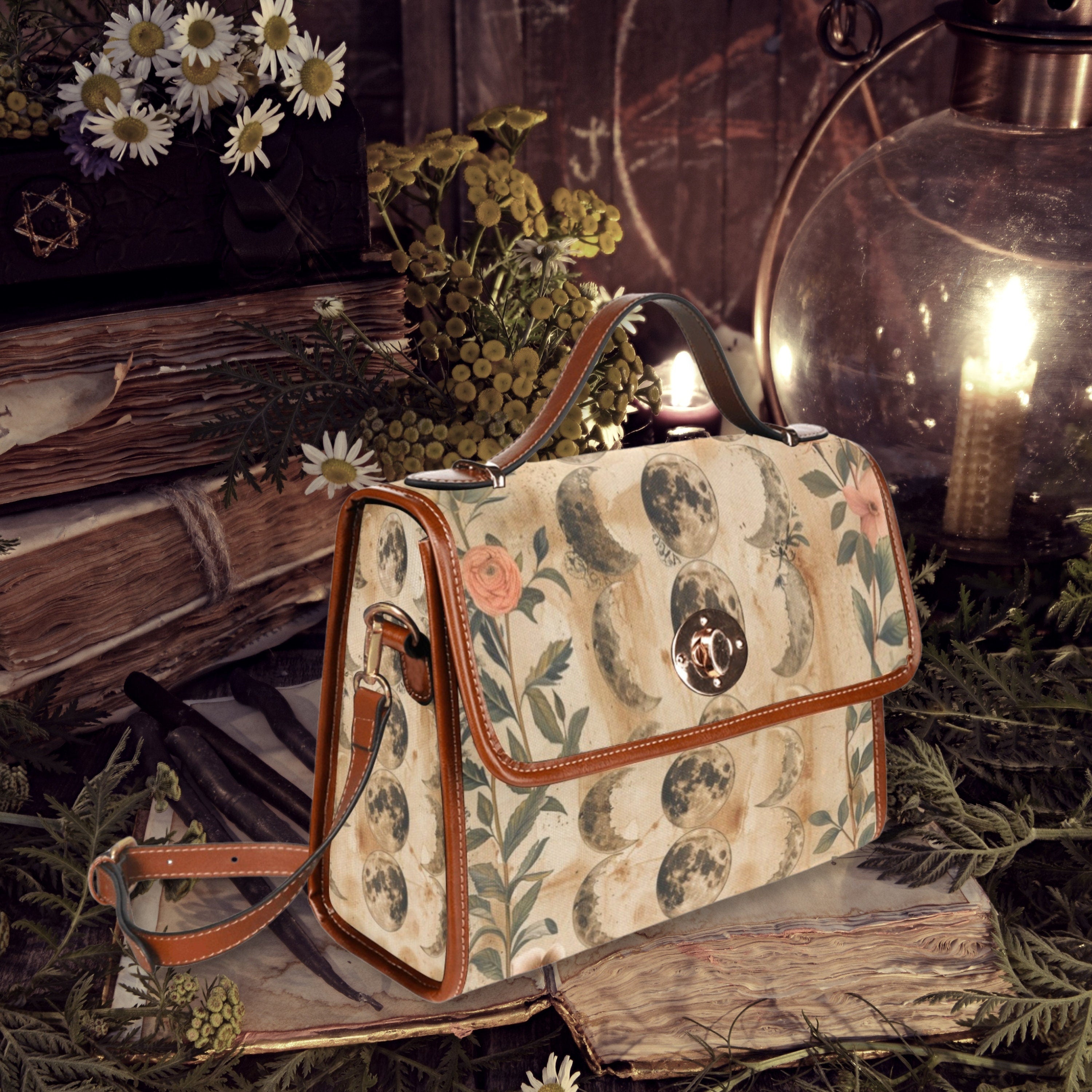 Moon Phase Satchel Bag