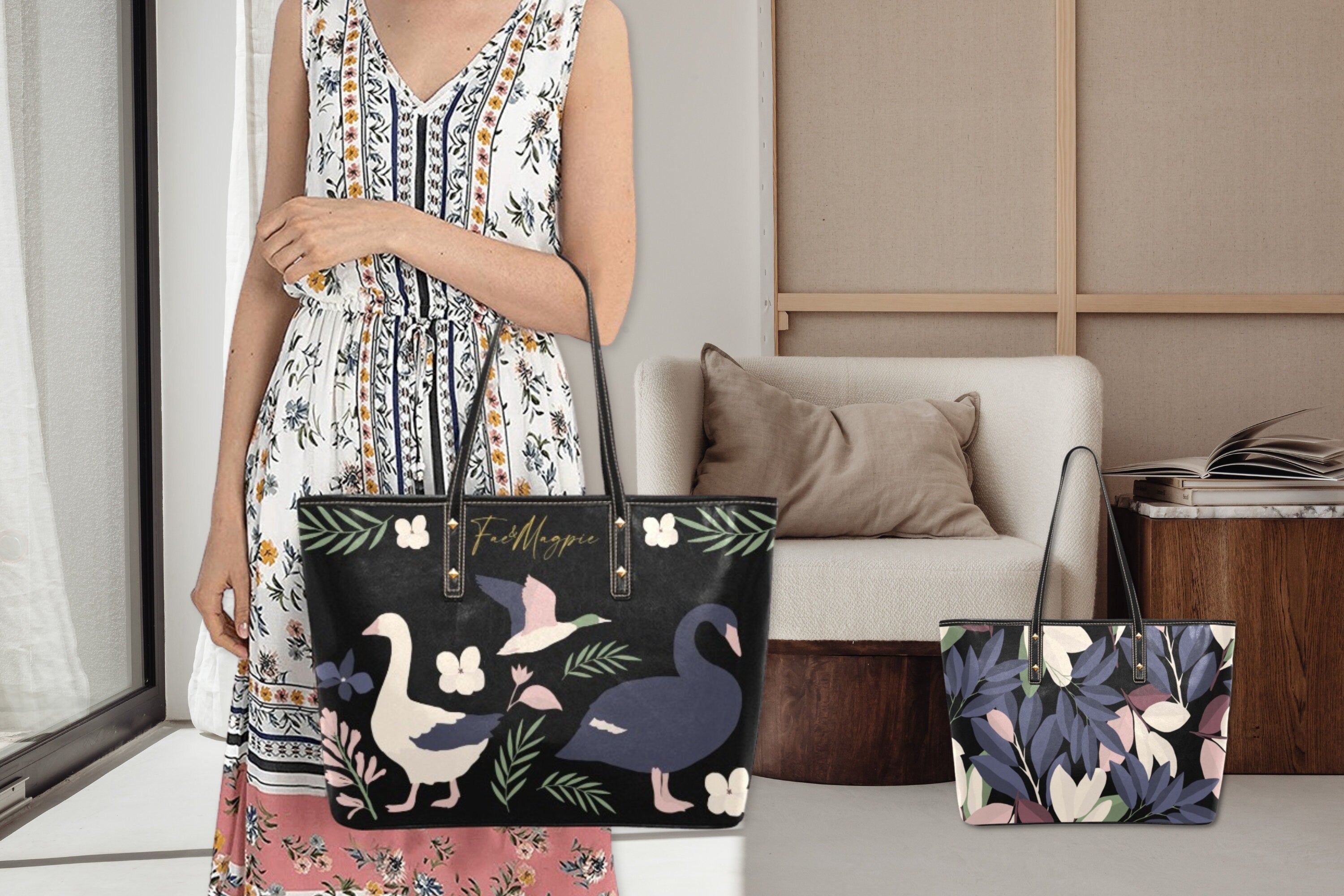 Oiseaux et Fleurs Shoulder Bag