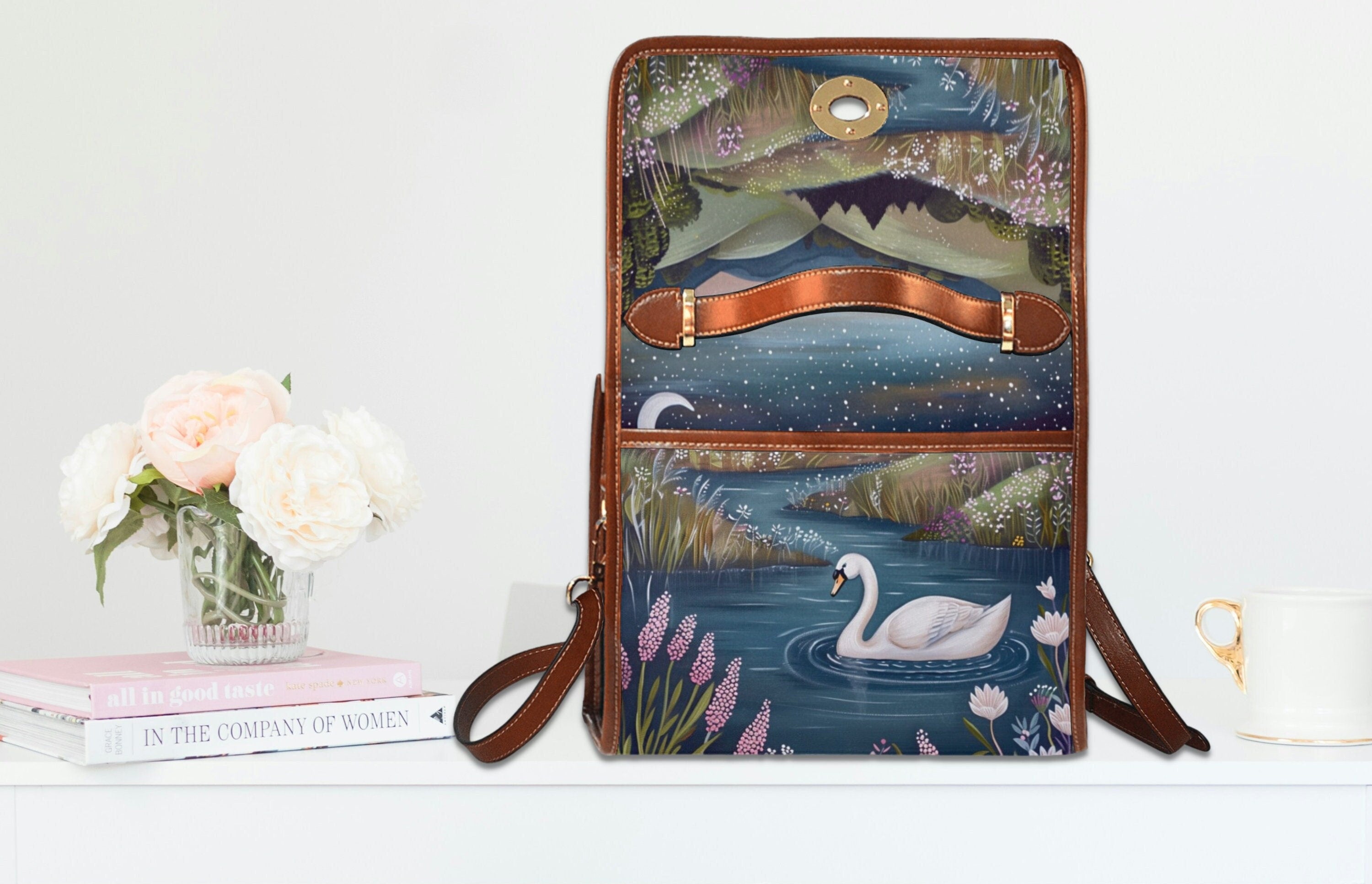 Swan Satchel Bag