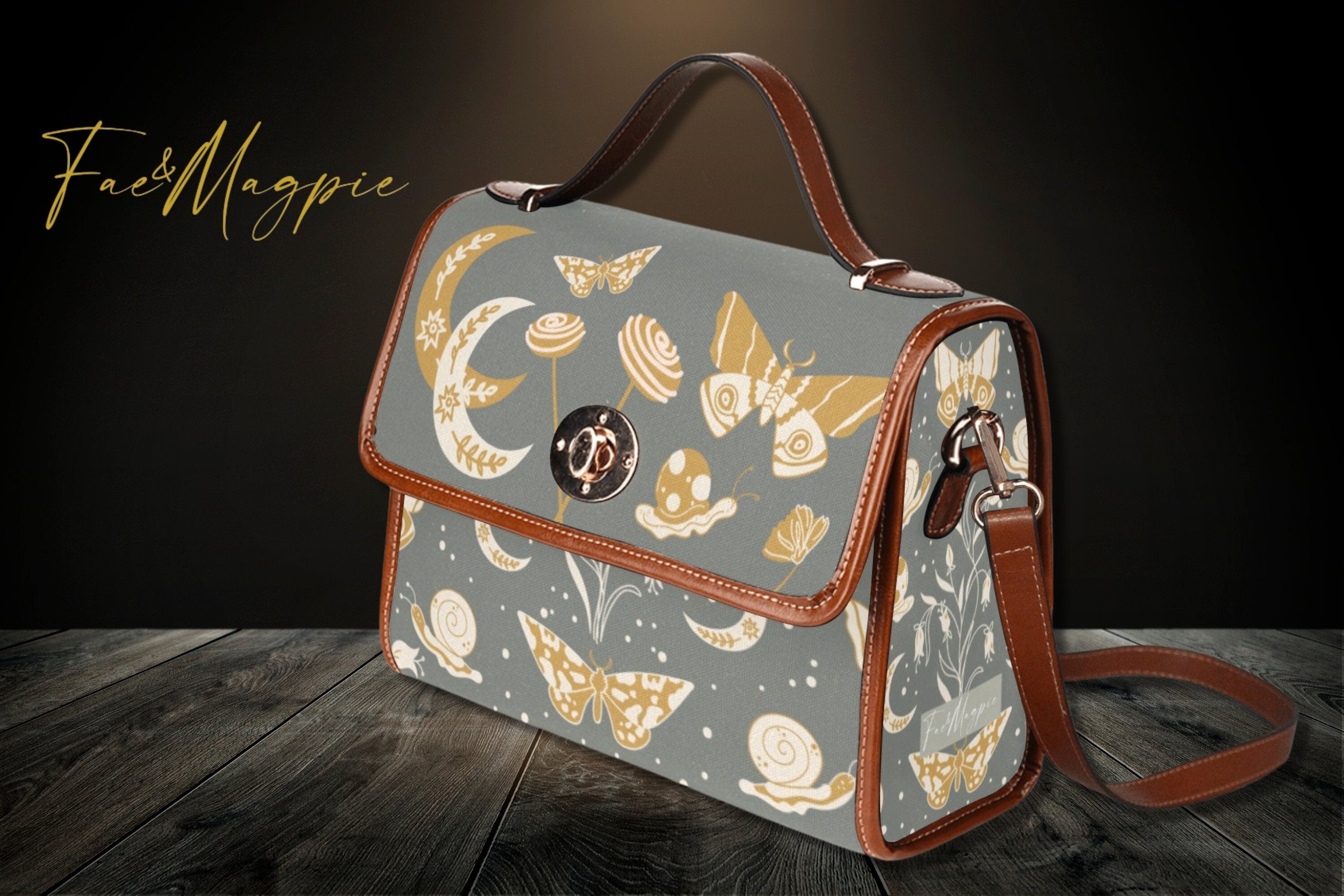 Night Garden Satchel Bag