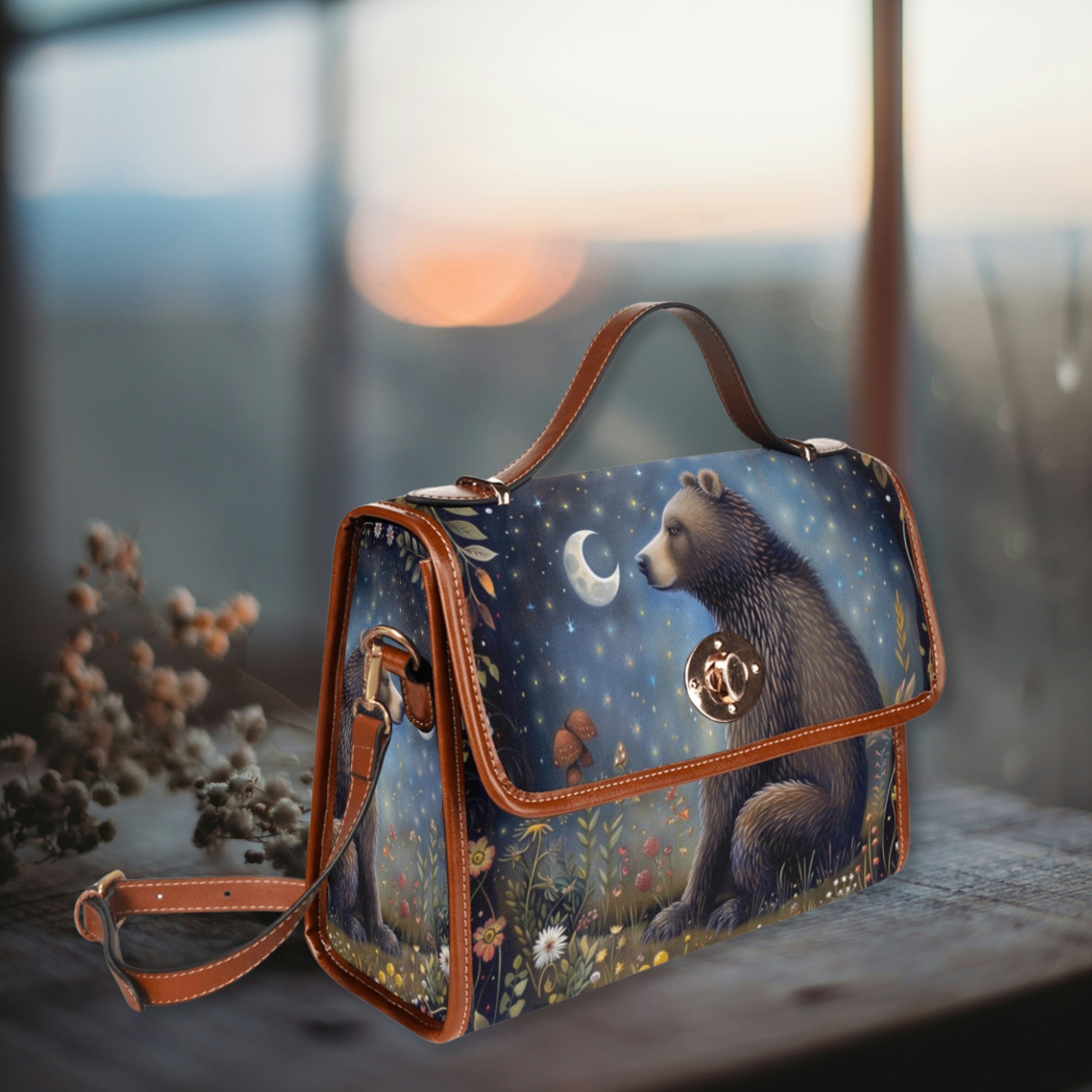 Moon Gaze Bear Satchel Bag
