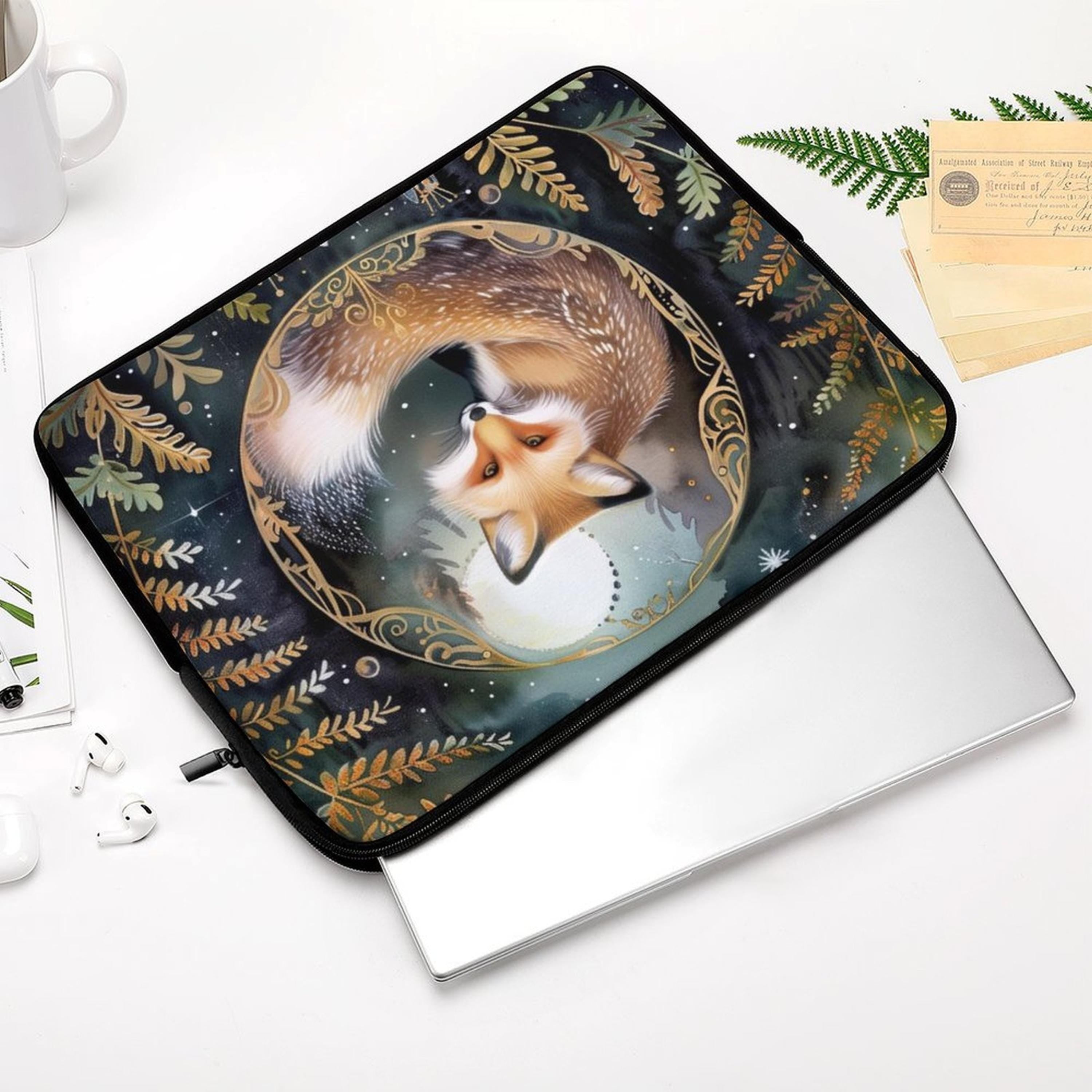 Lunar Fox Laptop Sleeve