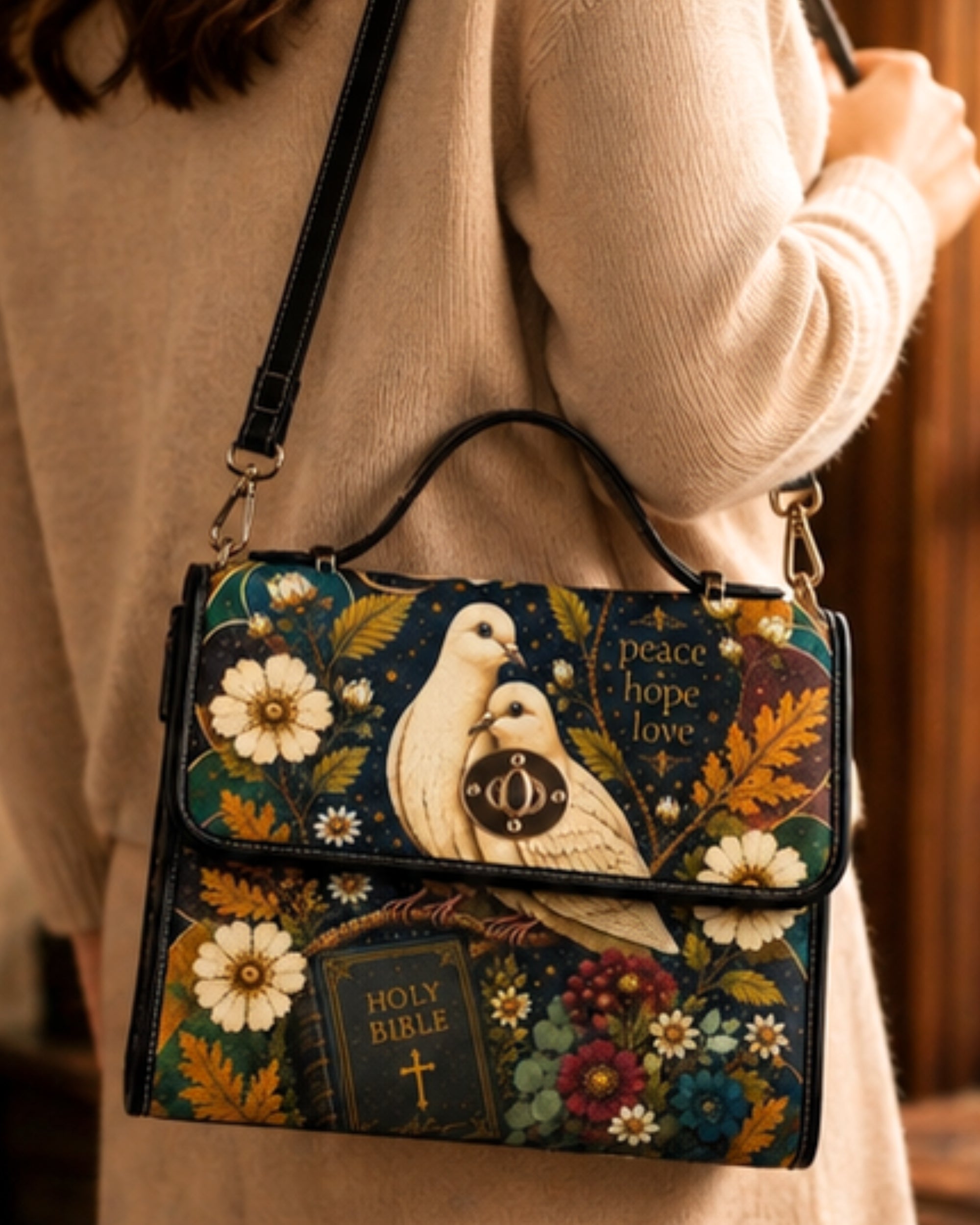 Christian Doves Satchel Bag