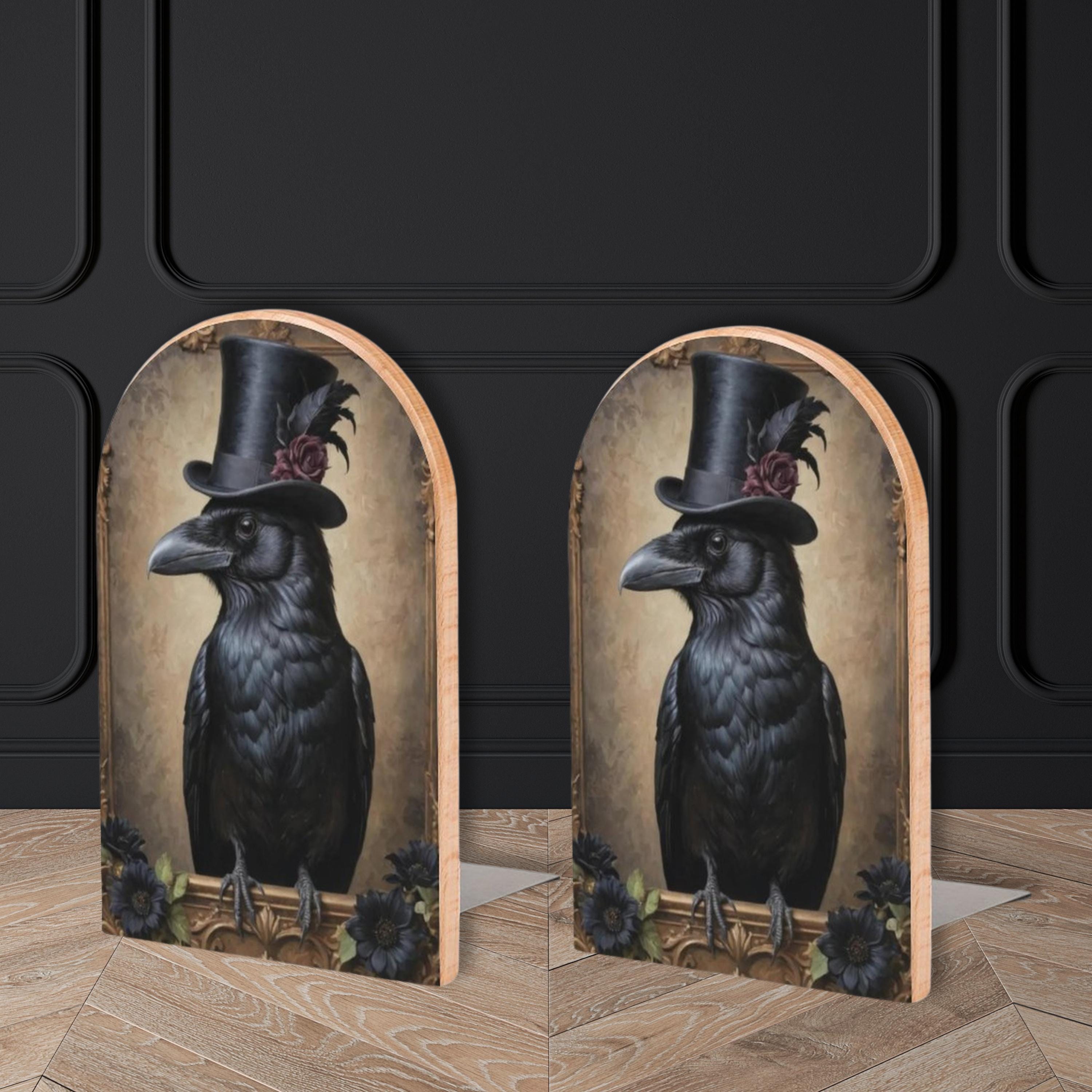 Crow Bookends