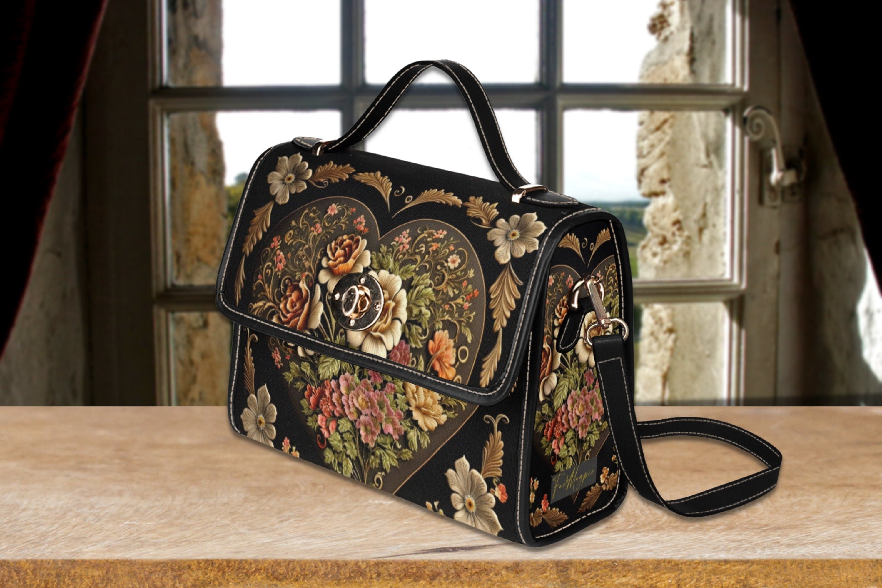 Victorian Heart Satchel Bag