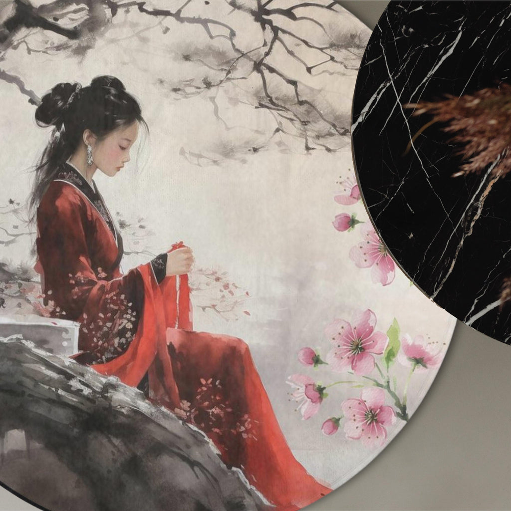 Chinese Lady Floor Mat