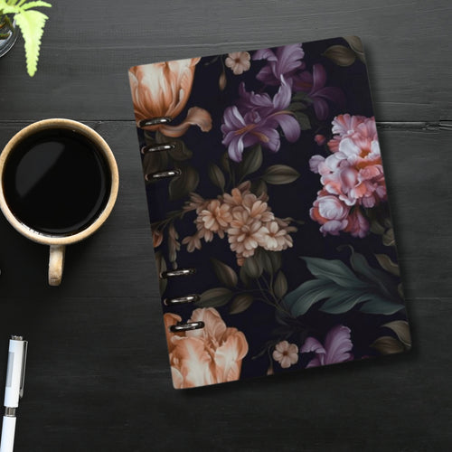 Fae & Magpie Baroque Floral Planner with intricate floral cover design and weekly calendar pages.