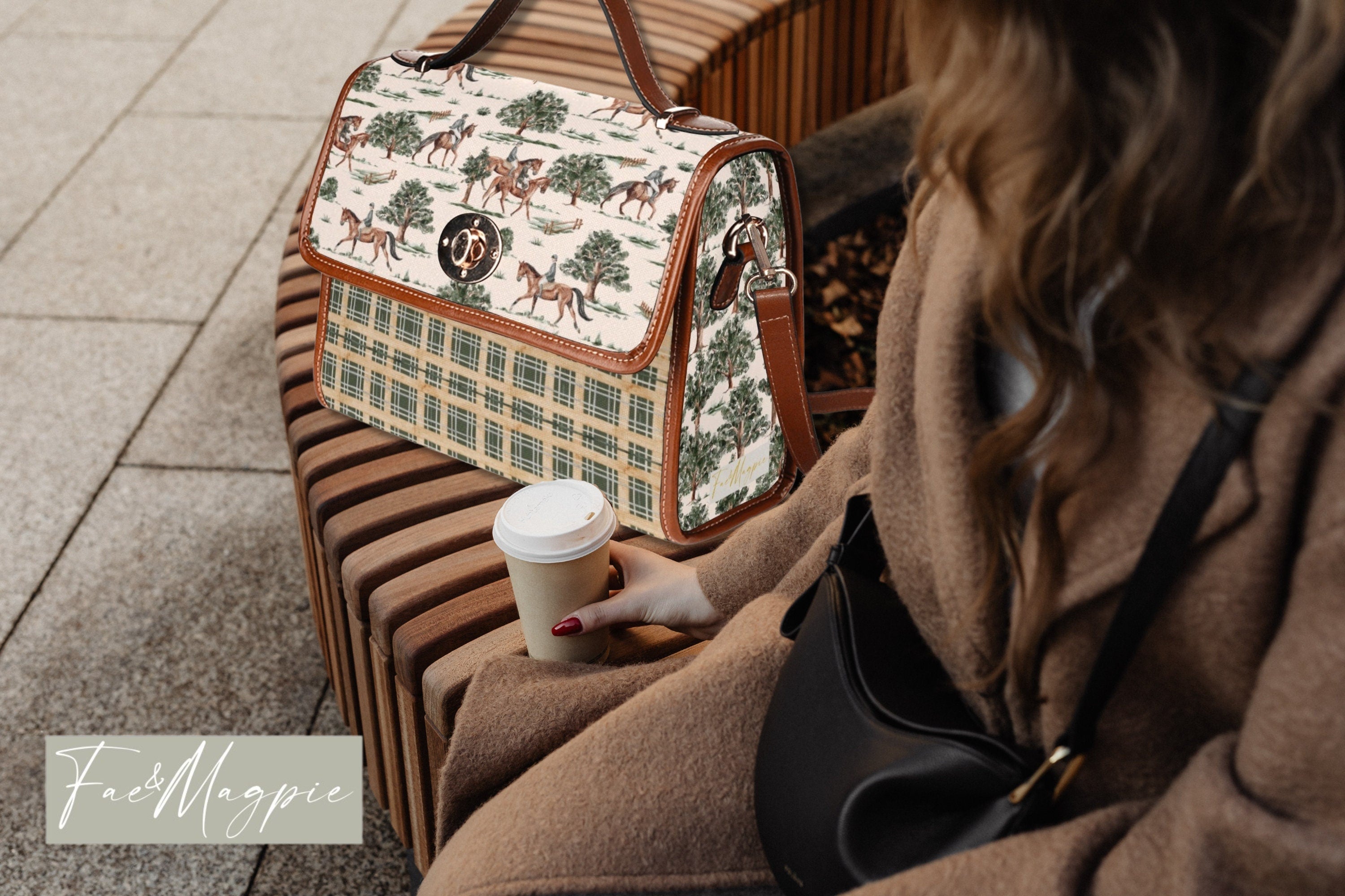 Equestrian Horses Satchel Bag