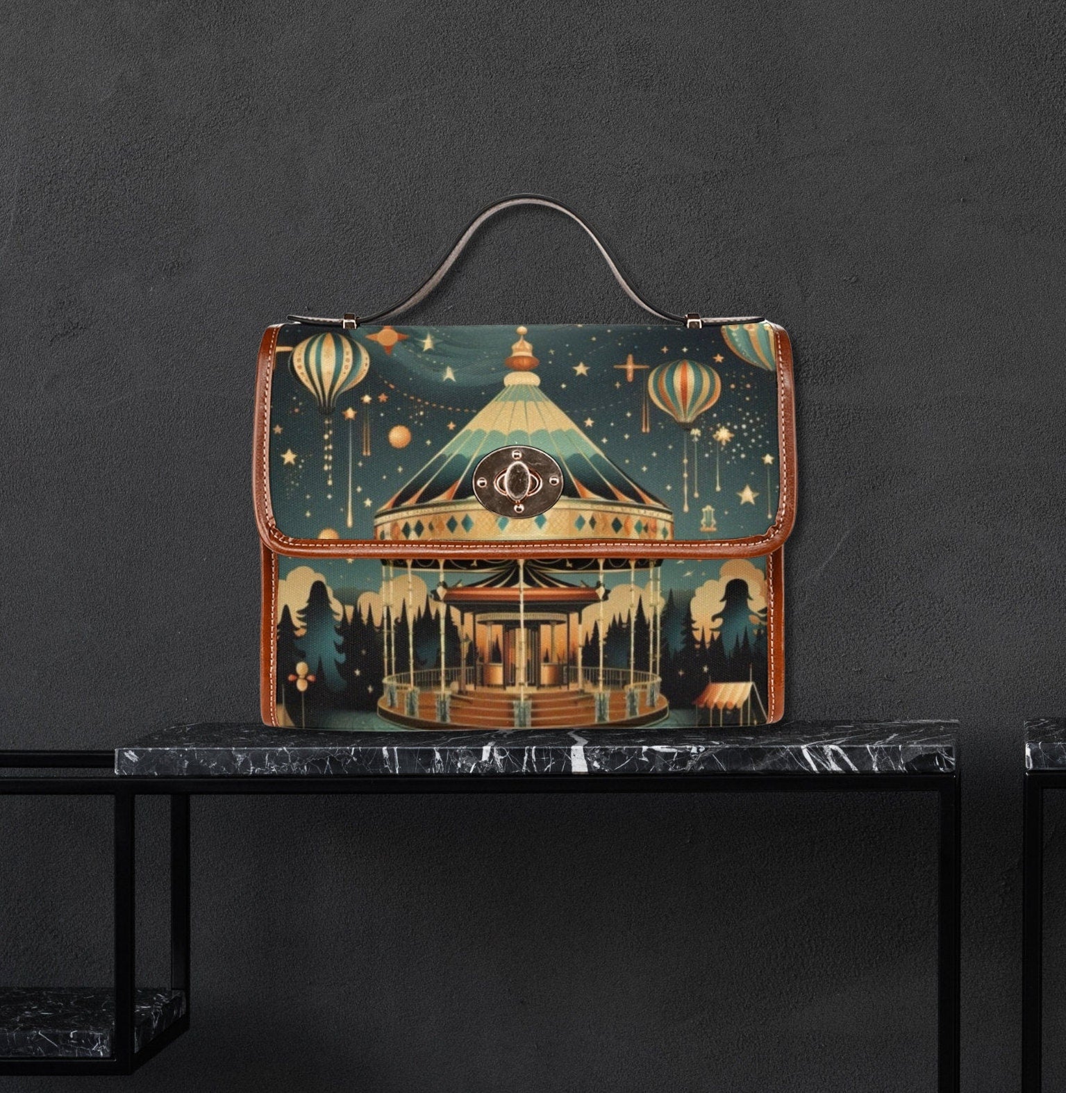 Night Carnival Satchel Bag