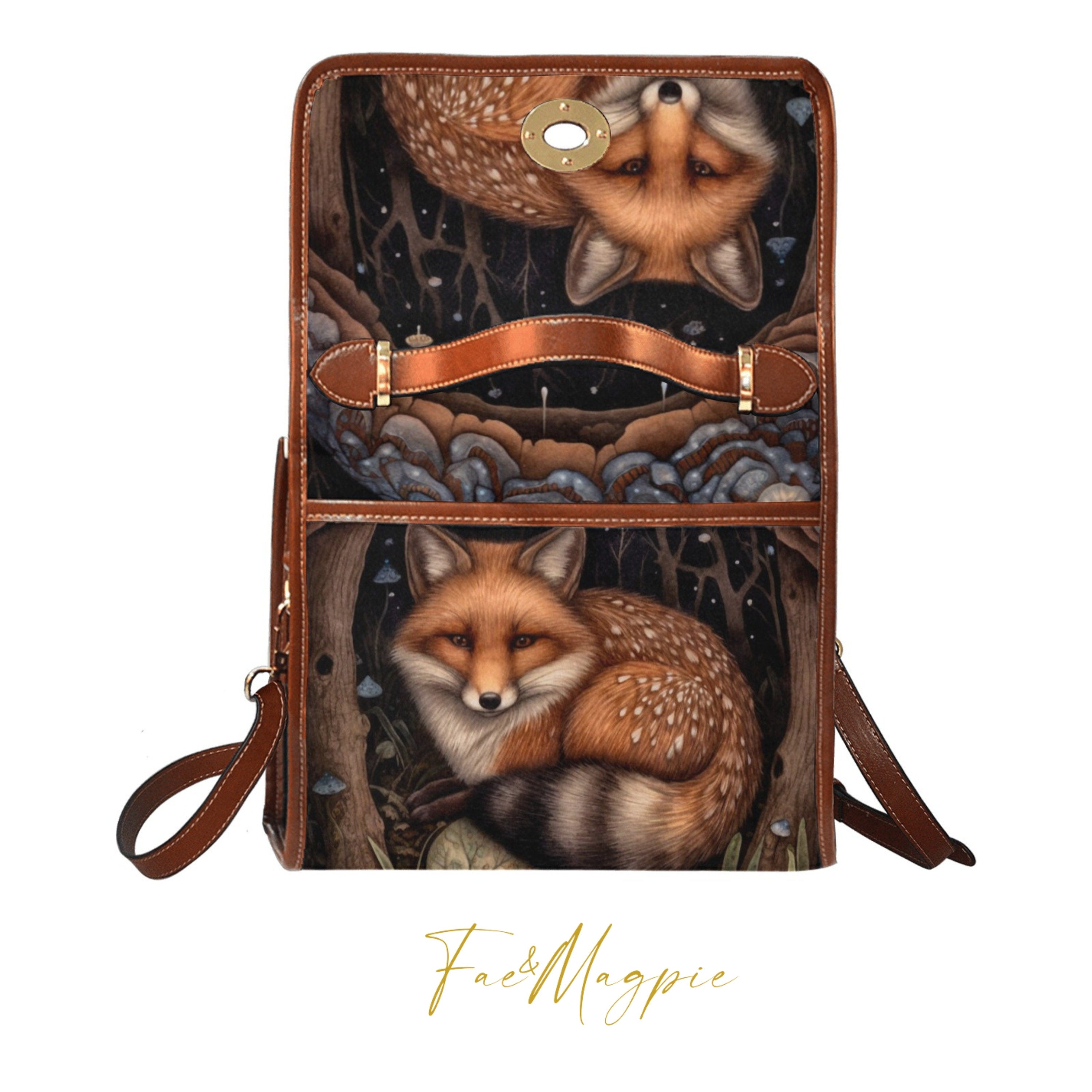 Midnight Fox Satchel Bag