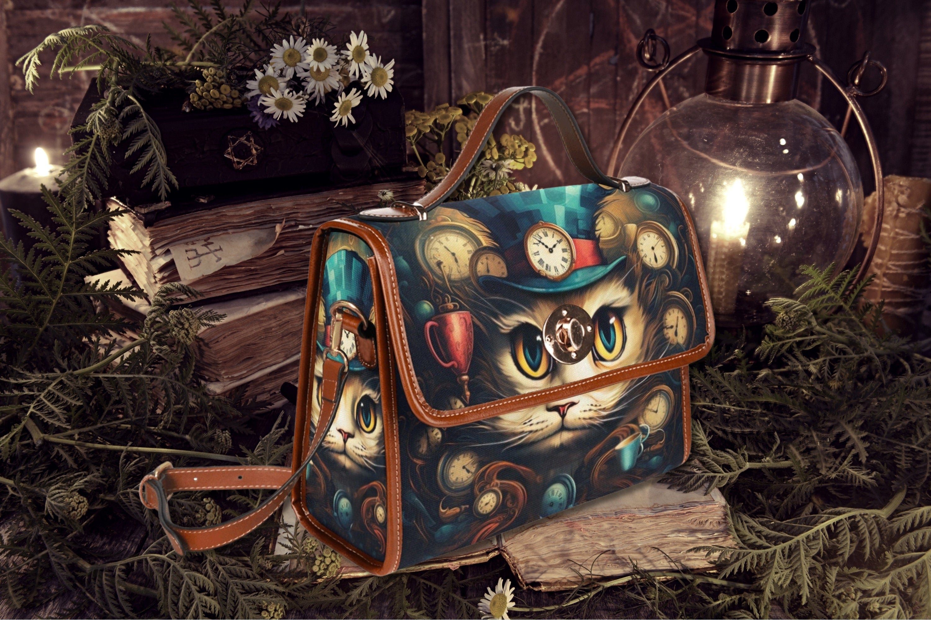 Cheshire Cat Satchel Bag