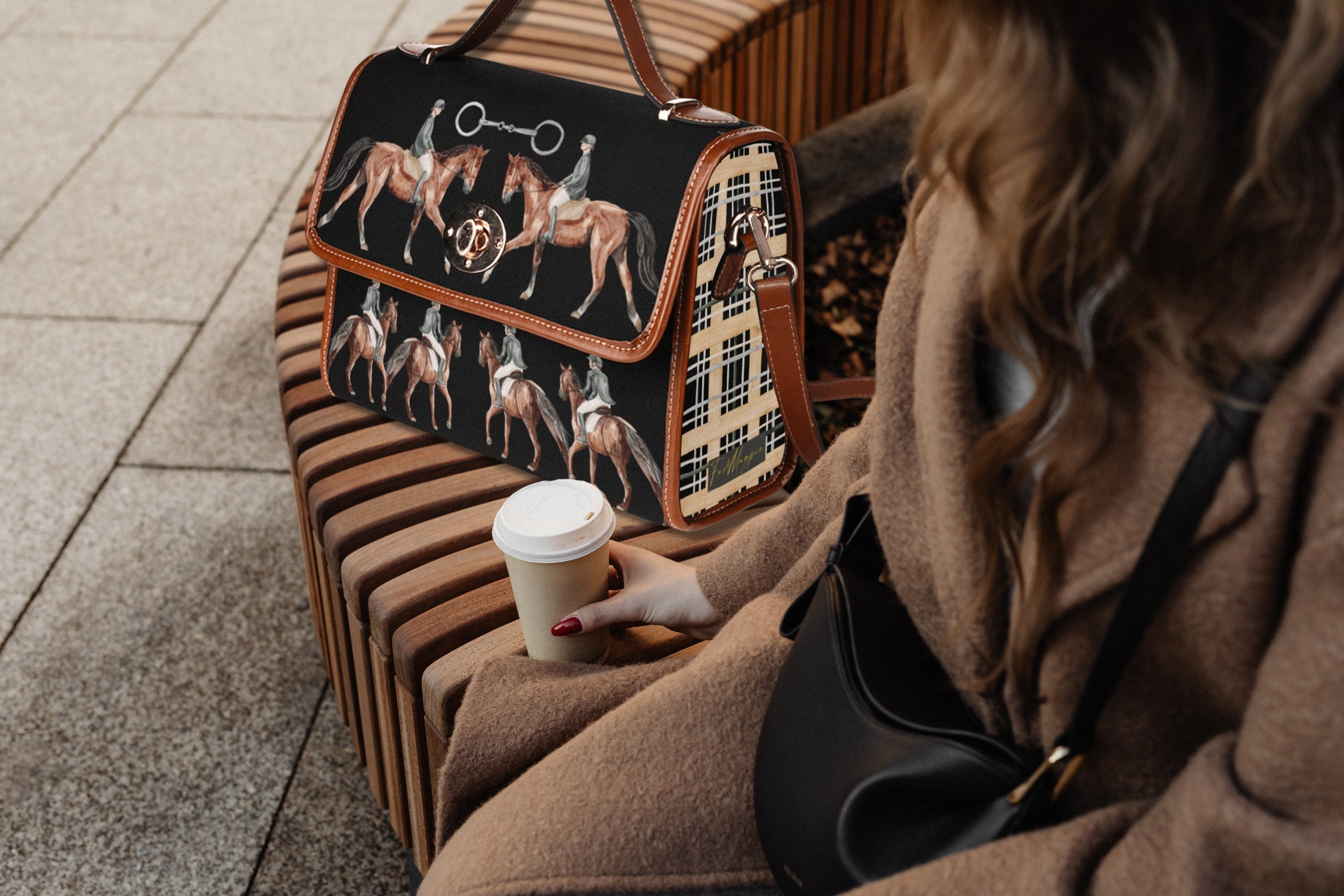 Equestrian Horses Satchel Bag