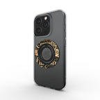 Phone case with a ring holder on a white background