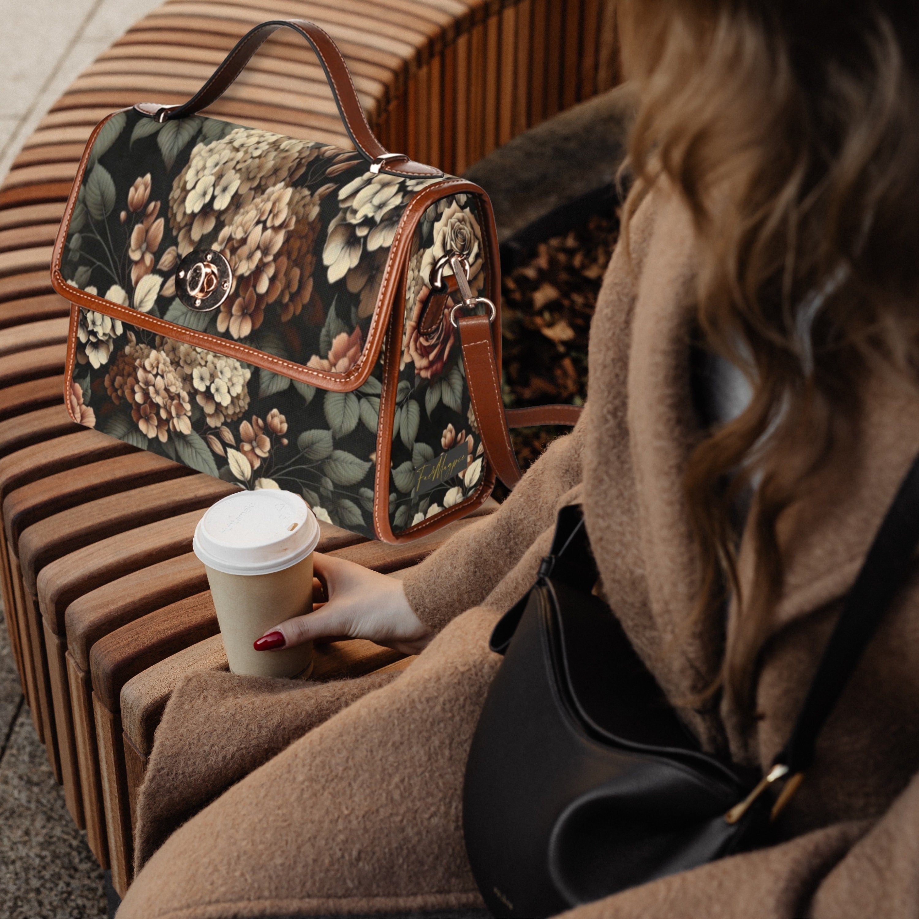 Boho Floral Satchel Bag