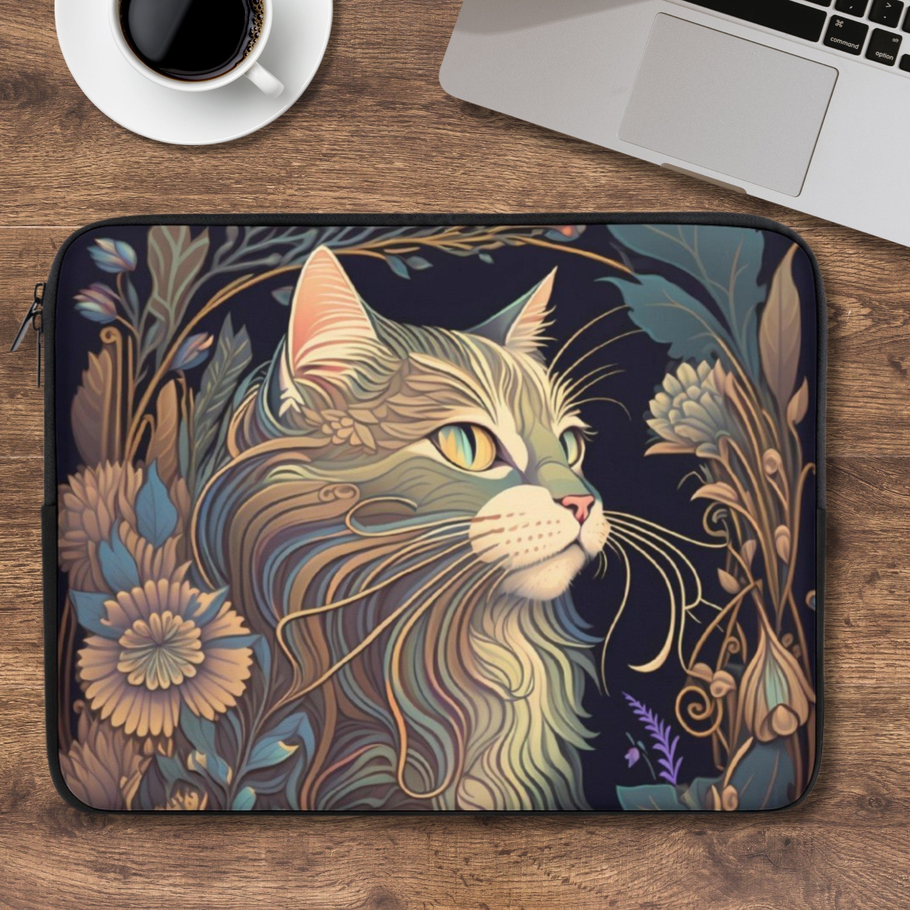 Mystical Cat Laptop Sleeve