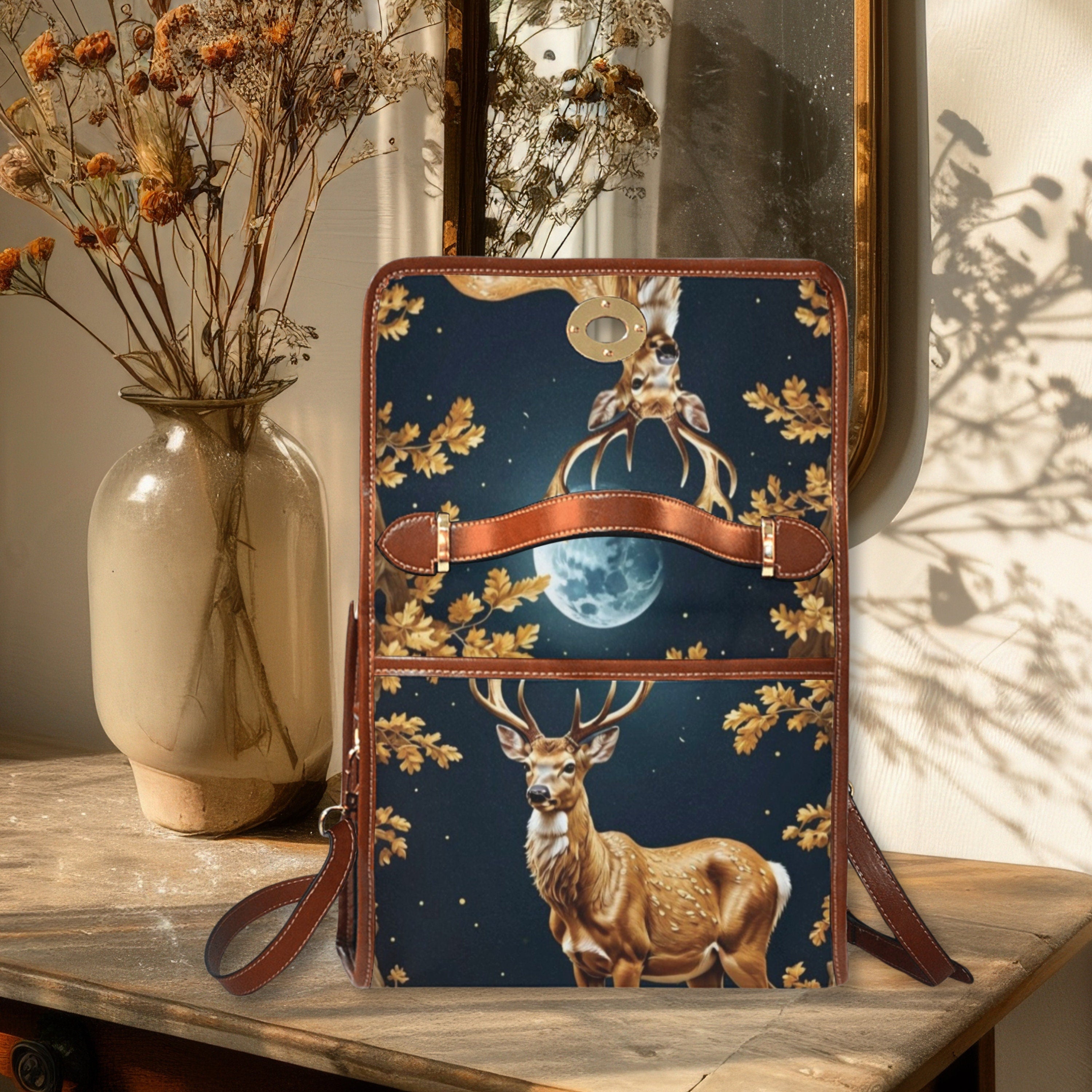Baroque Stag Satchel Bag