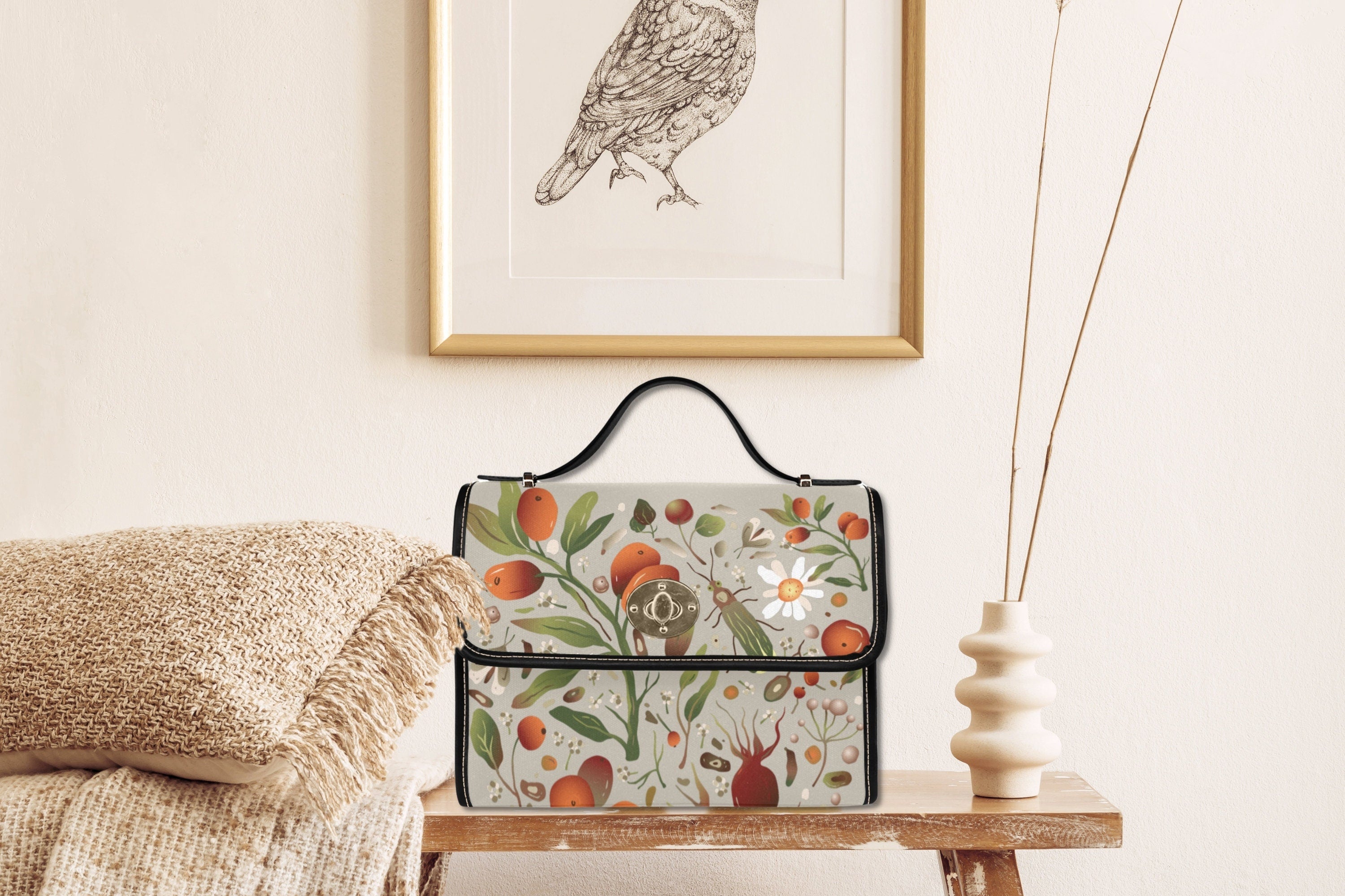 Meadow Berries Satchel Bag