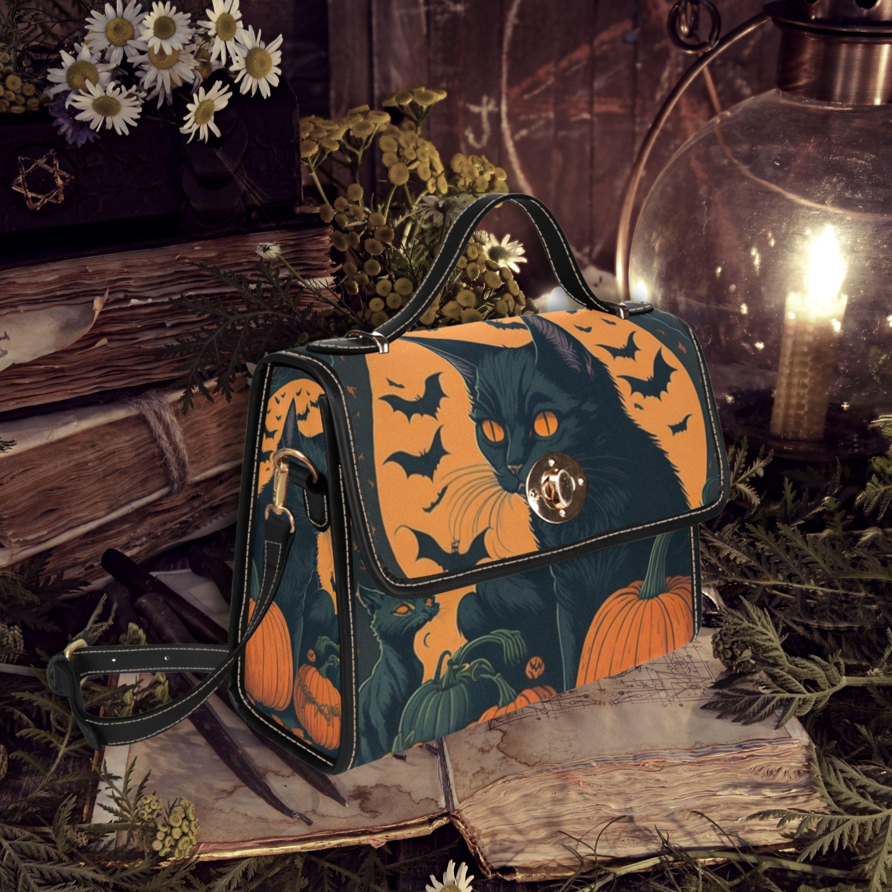 Halloween Cat Satchel Bag