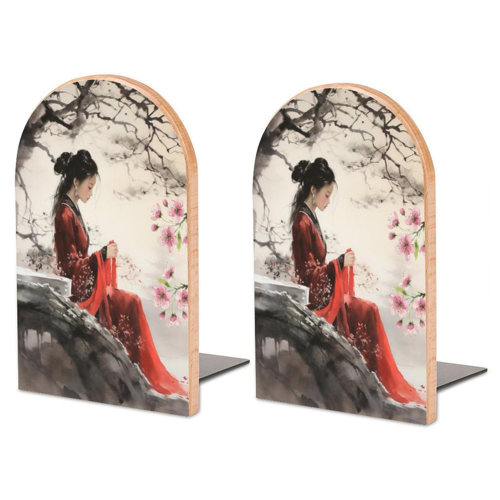 Chinese Lady Bookends