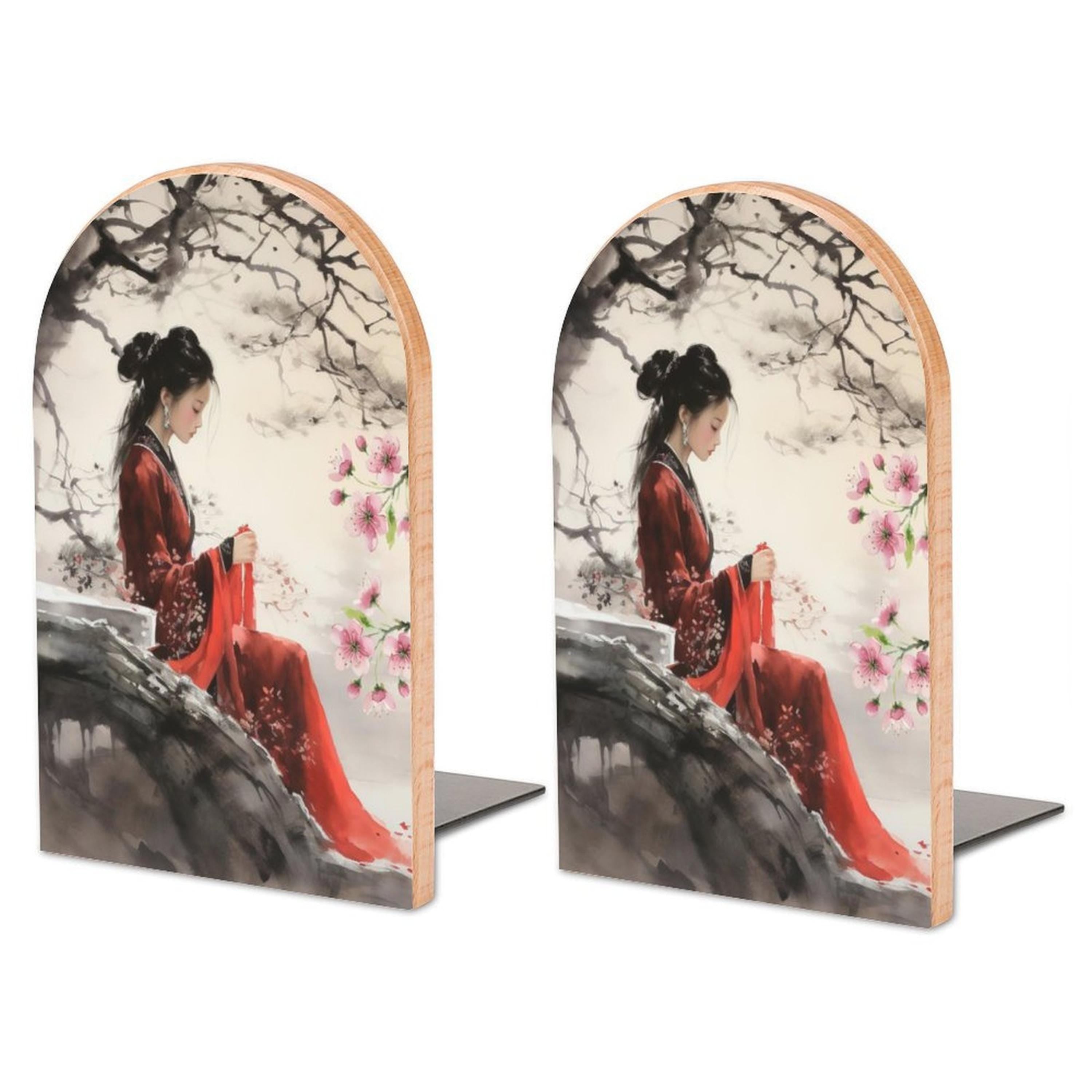 Chinese Lady Bookends