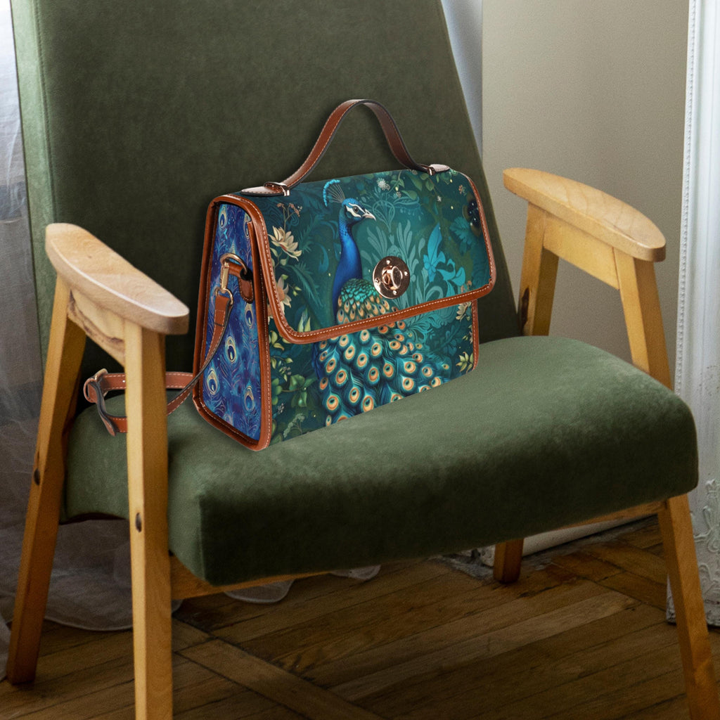 Peacock Satchel Handbag