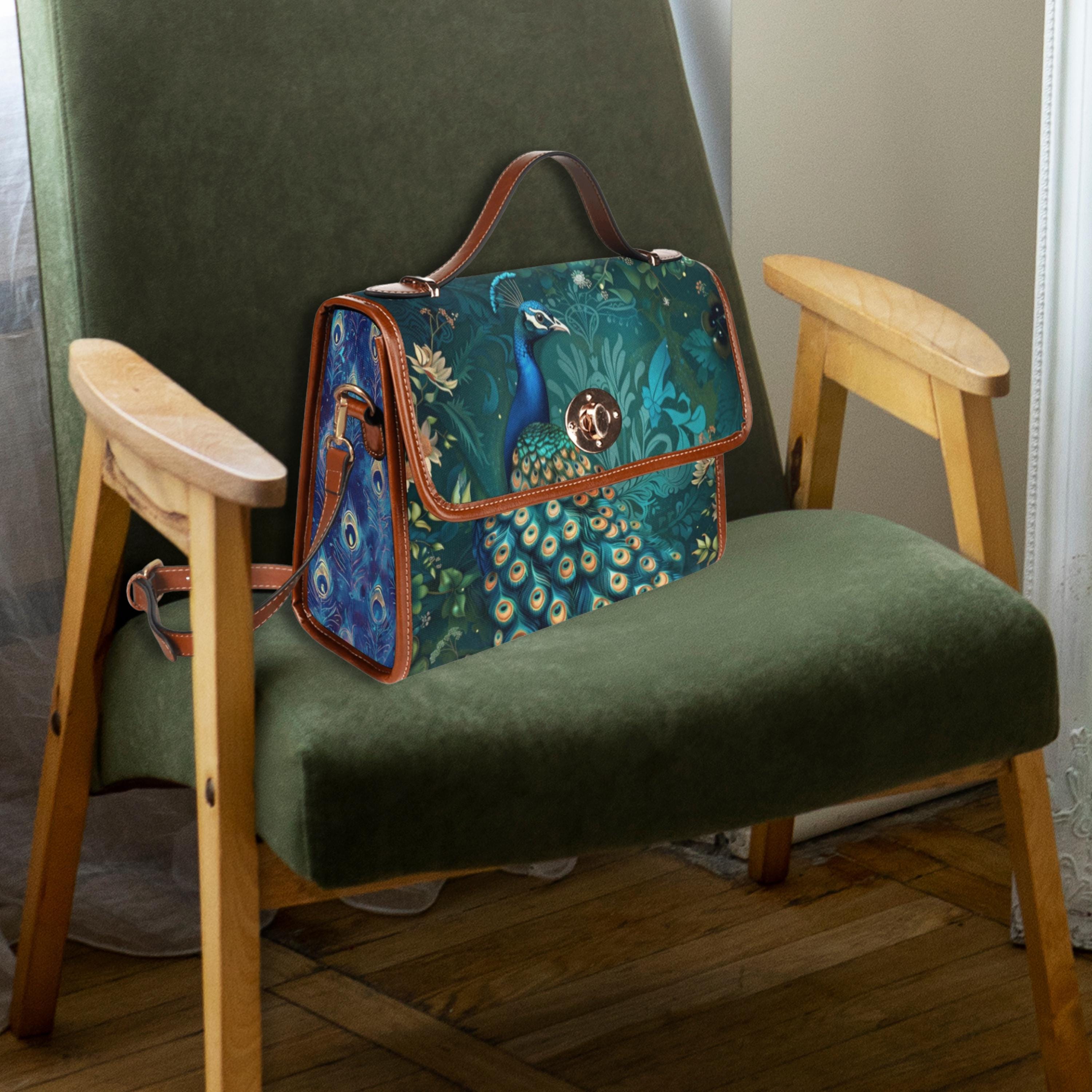 Peacock Satchel Handbag