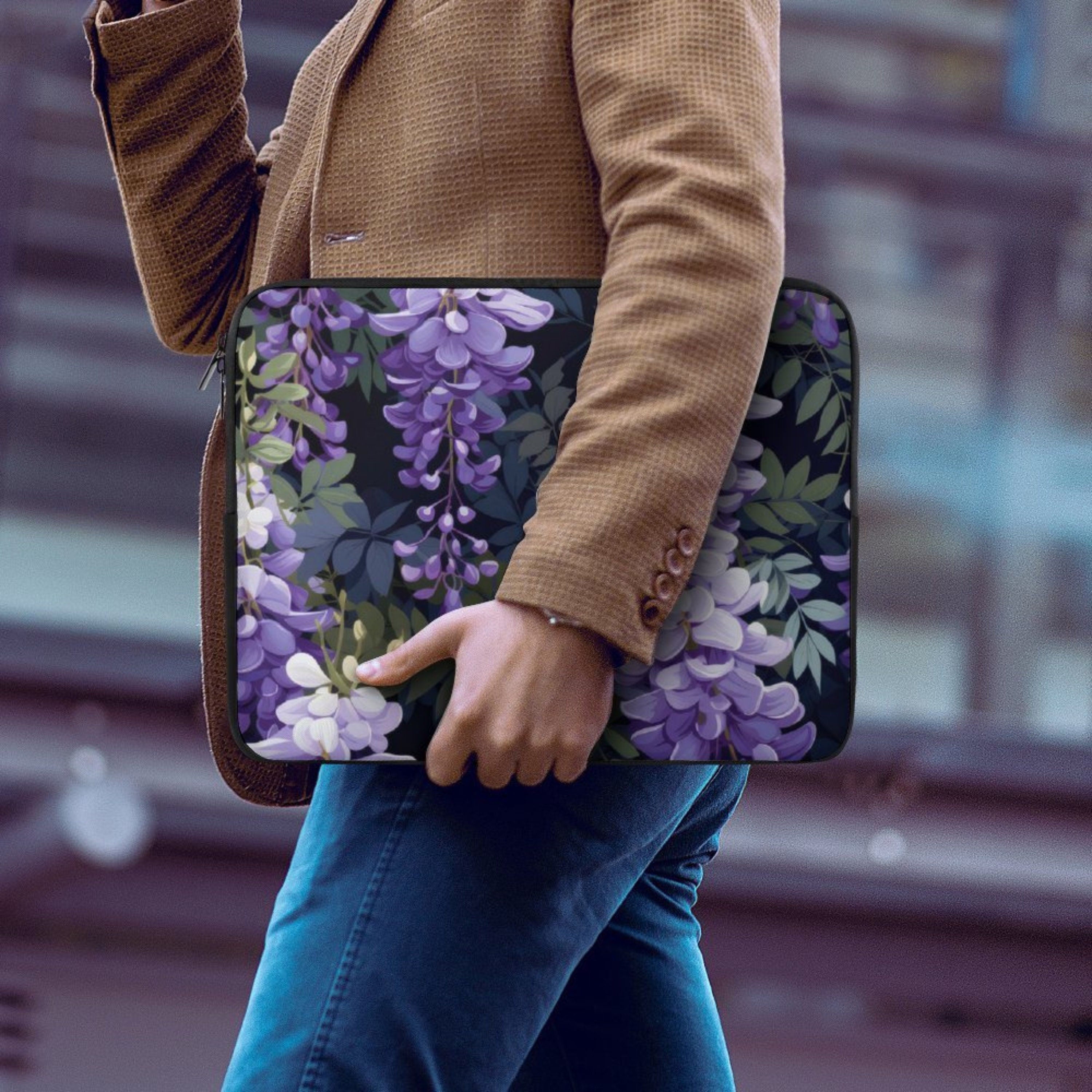 Purple Wisteria Laptop Sleeve