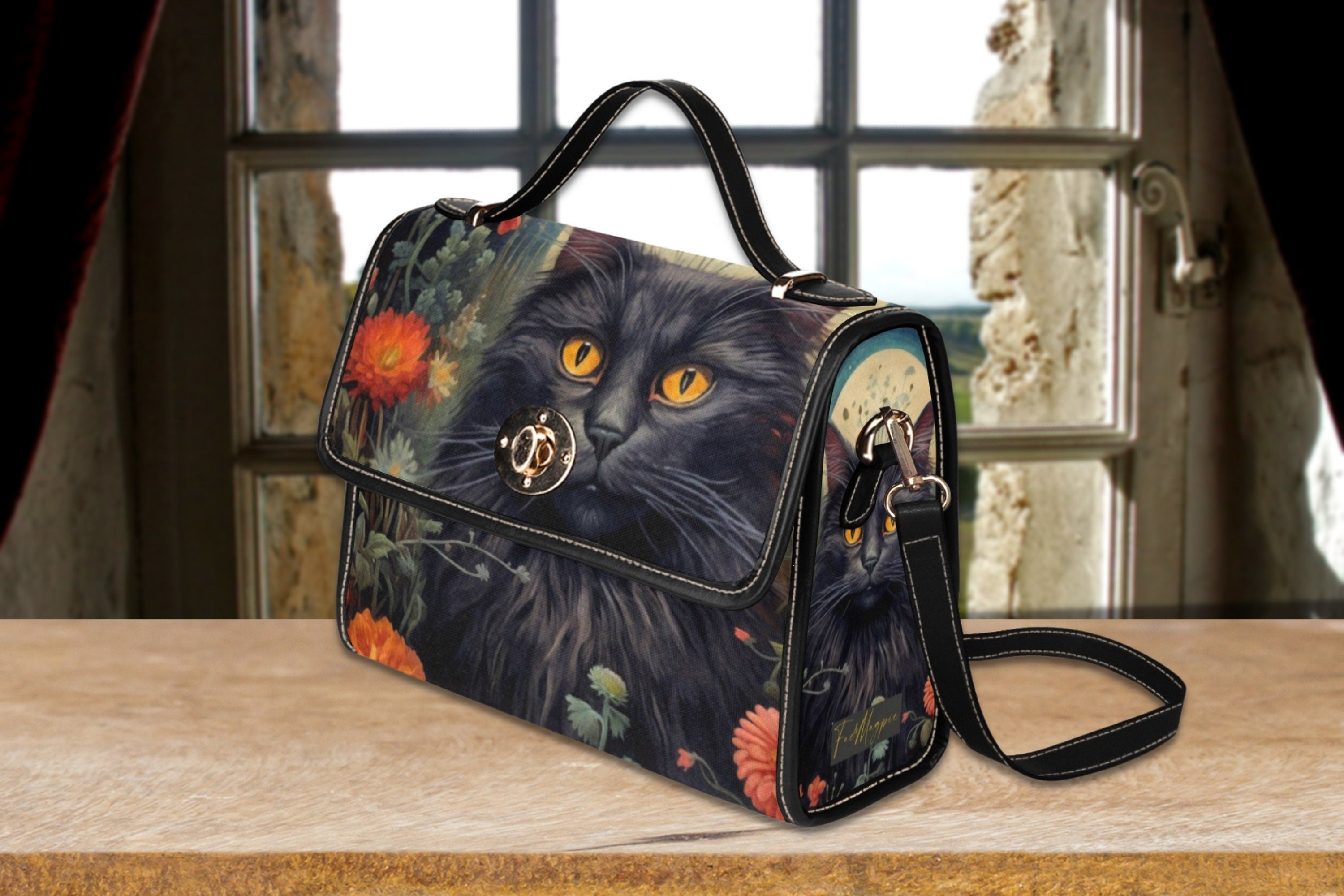 Witchy Cat Satchel Bag