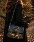 Witchy Black Cat Satchel Bag