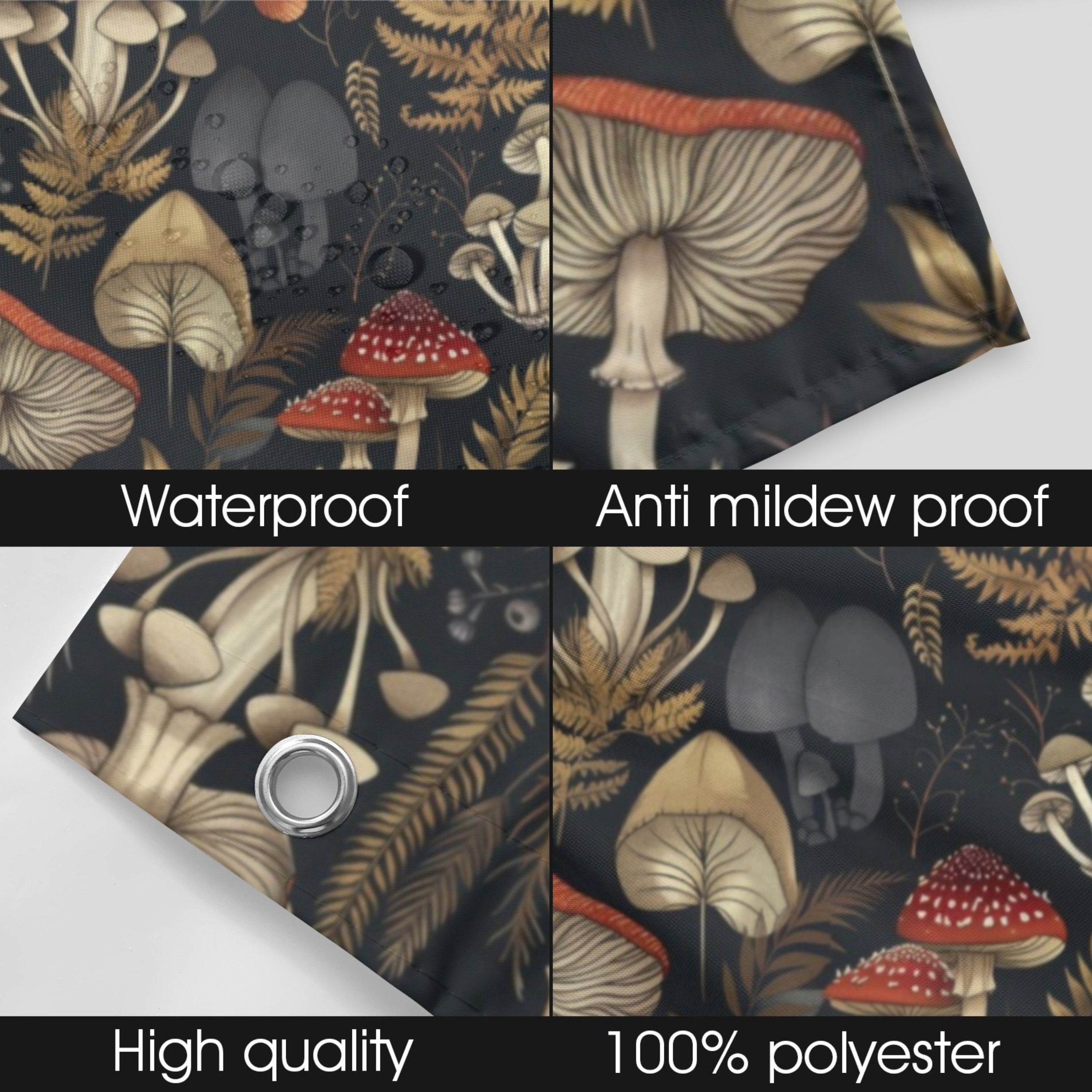 Mushrooms Shower Curtain