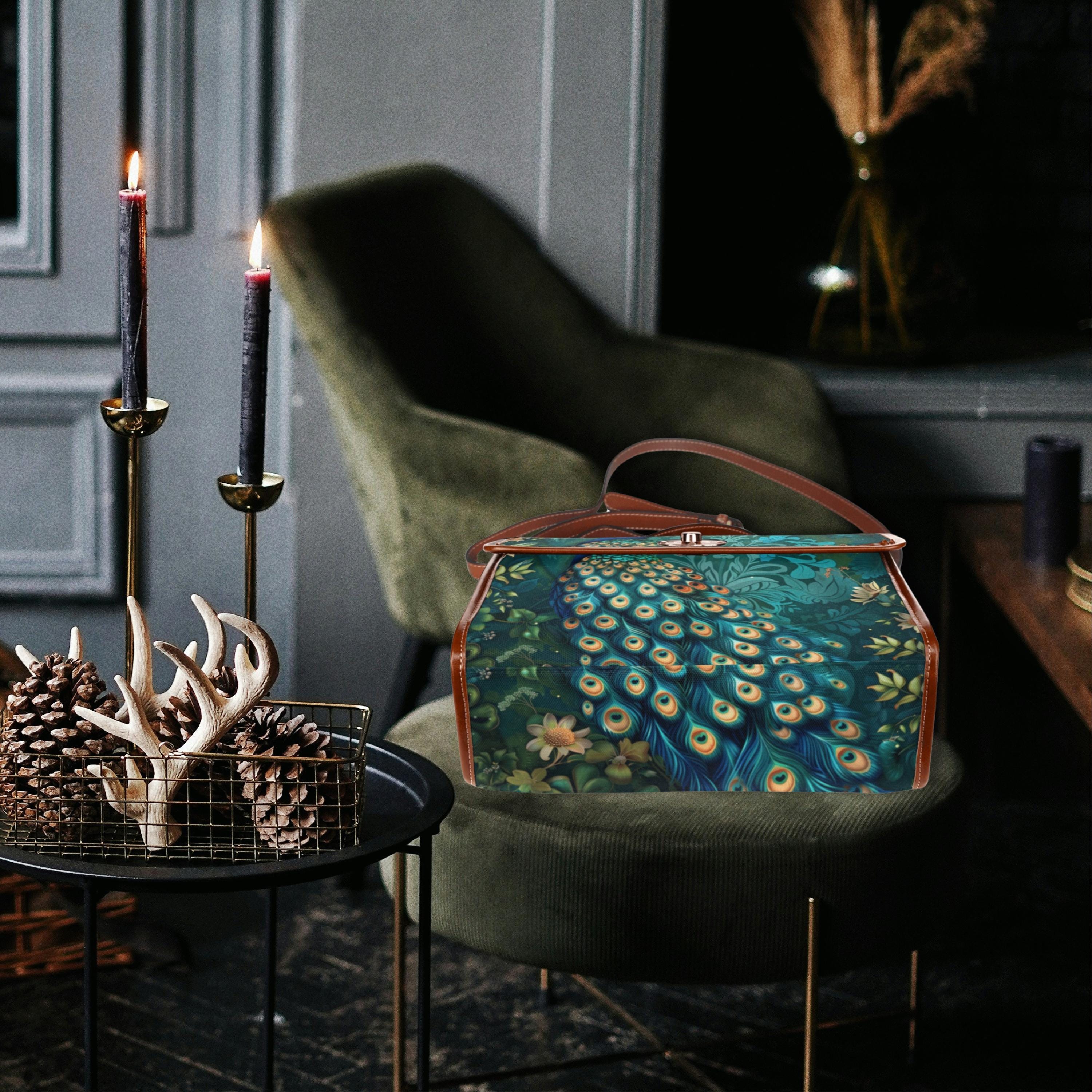 Peacock Satchel Handbag