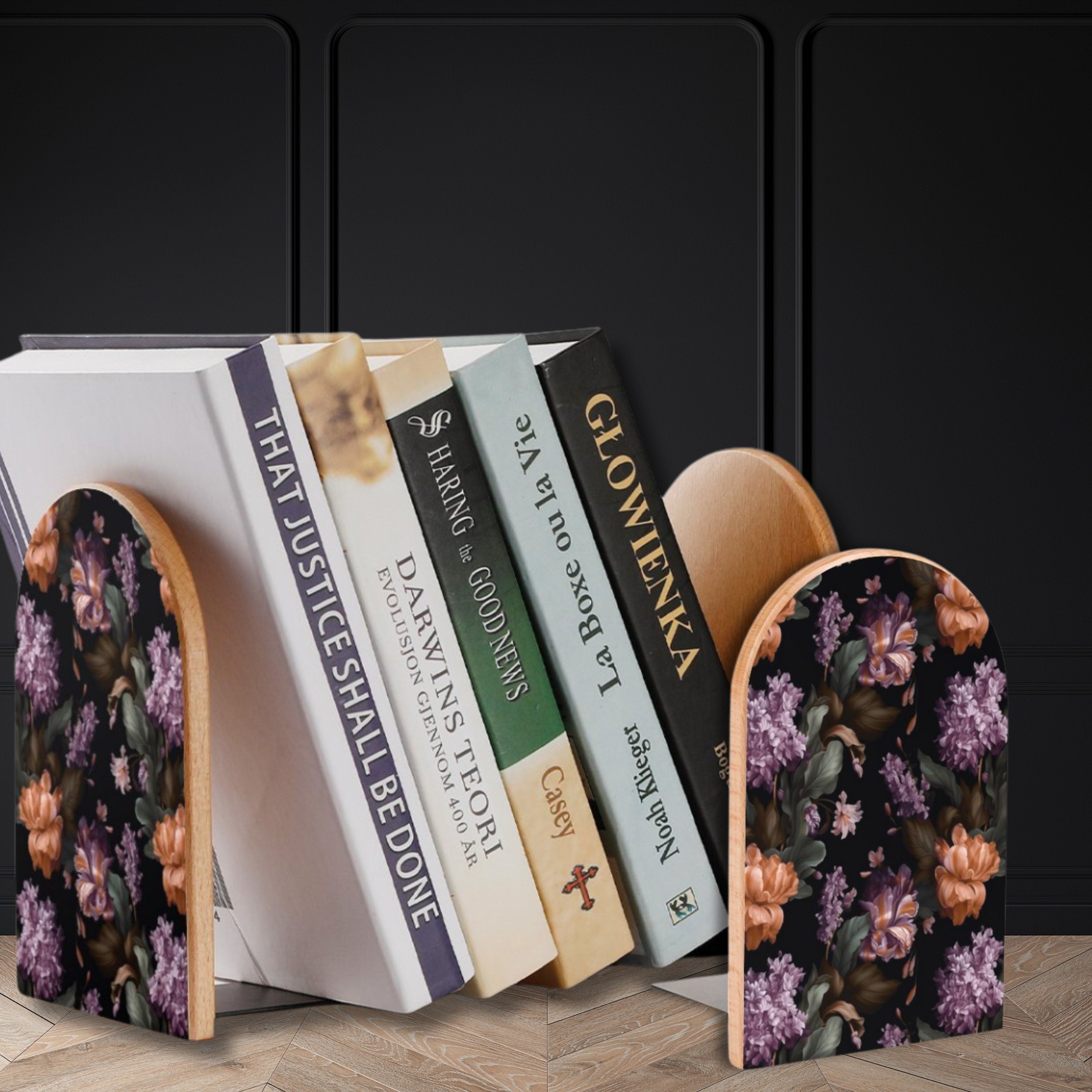 Baroque Floral Bookends