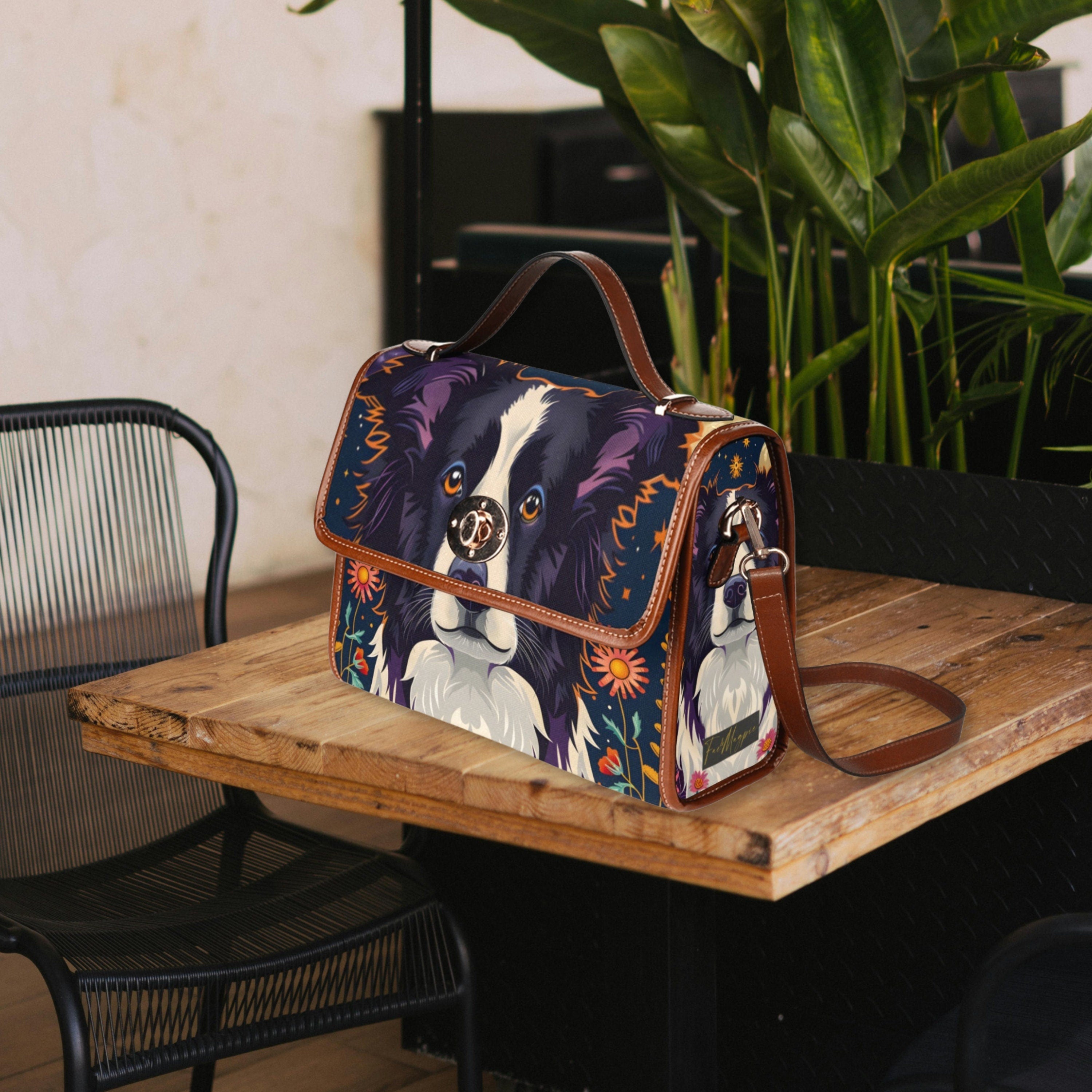 Border Collie Satchel Bag