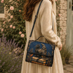 Witchy Black Cat Satchel Bag