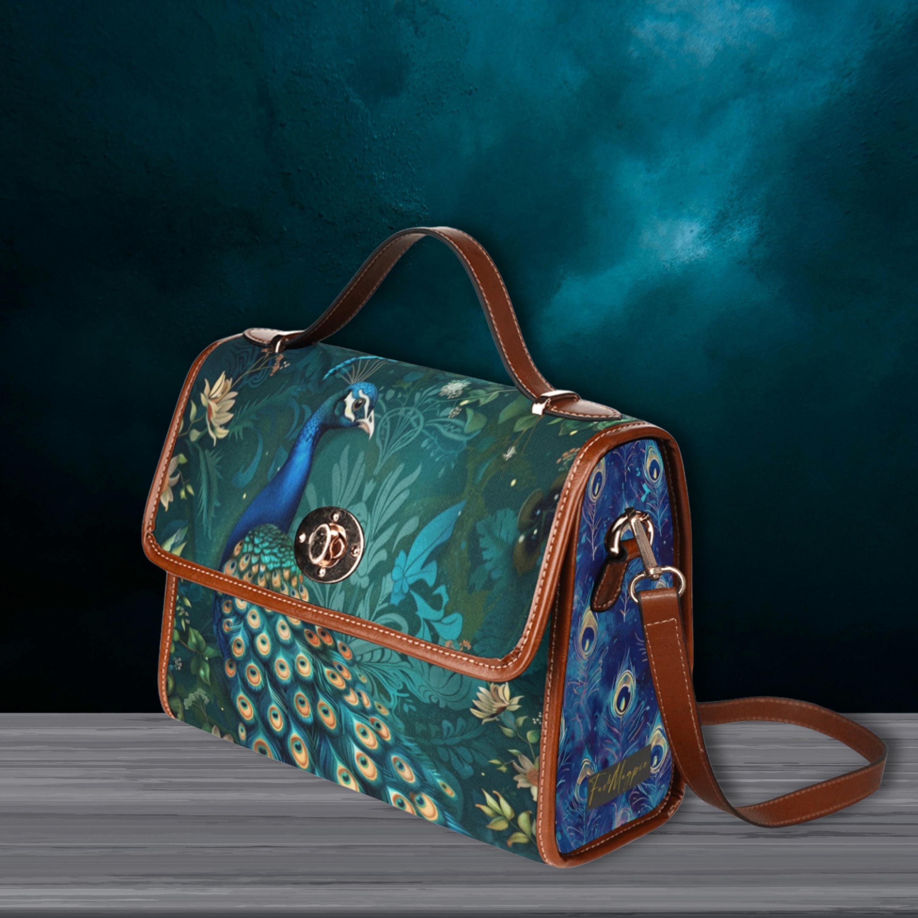 Peacock Satchel Handbag