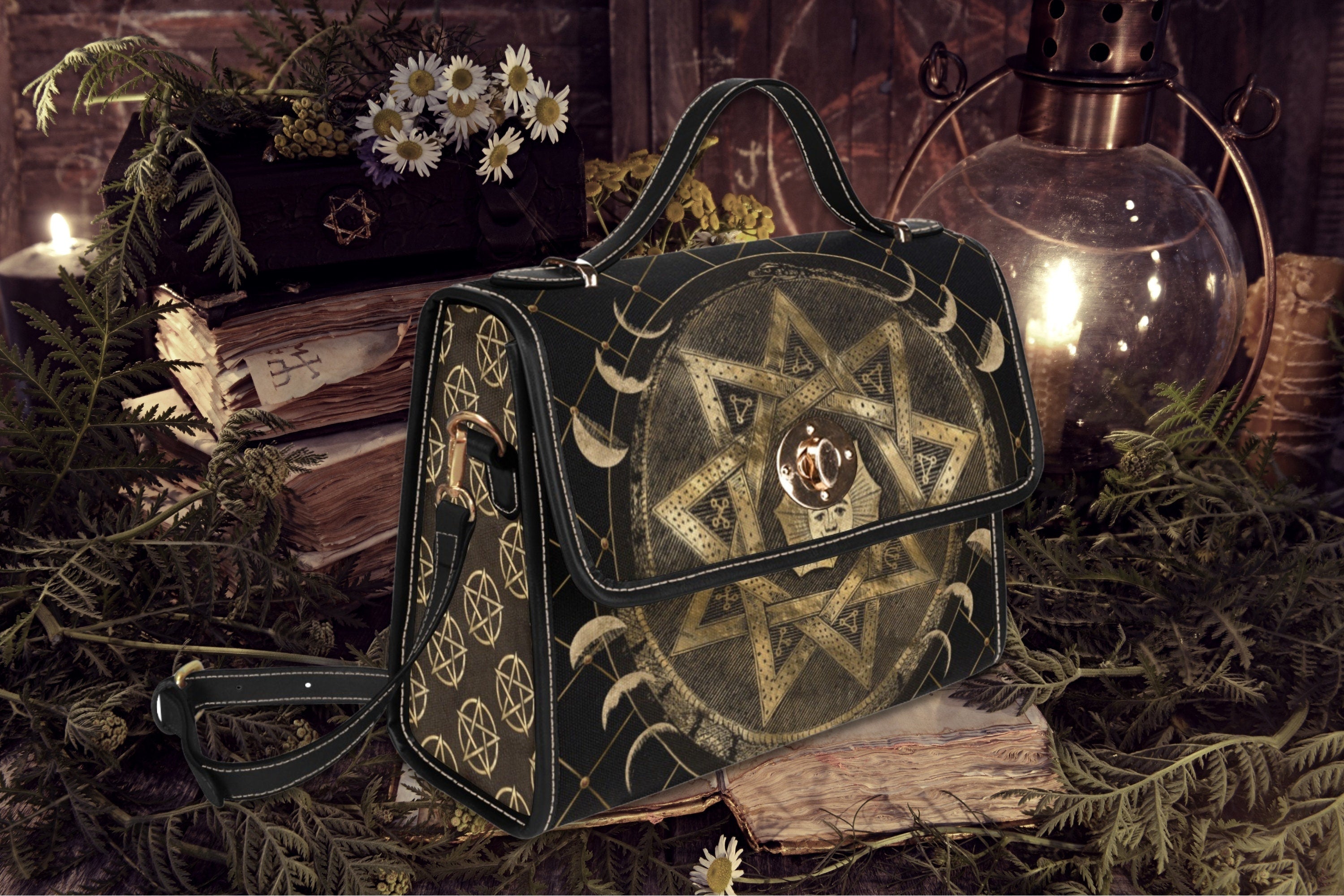Pentagram Sun Satchel Bag