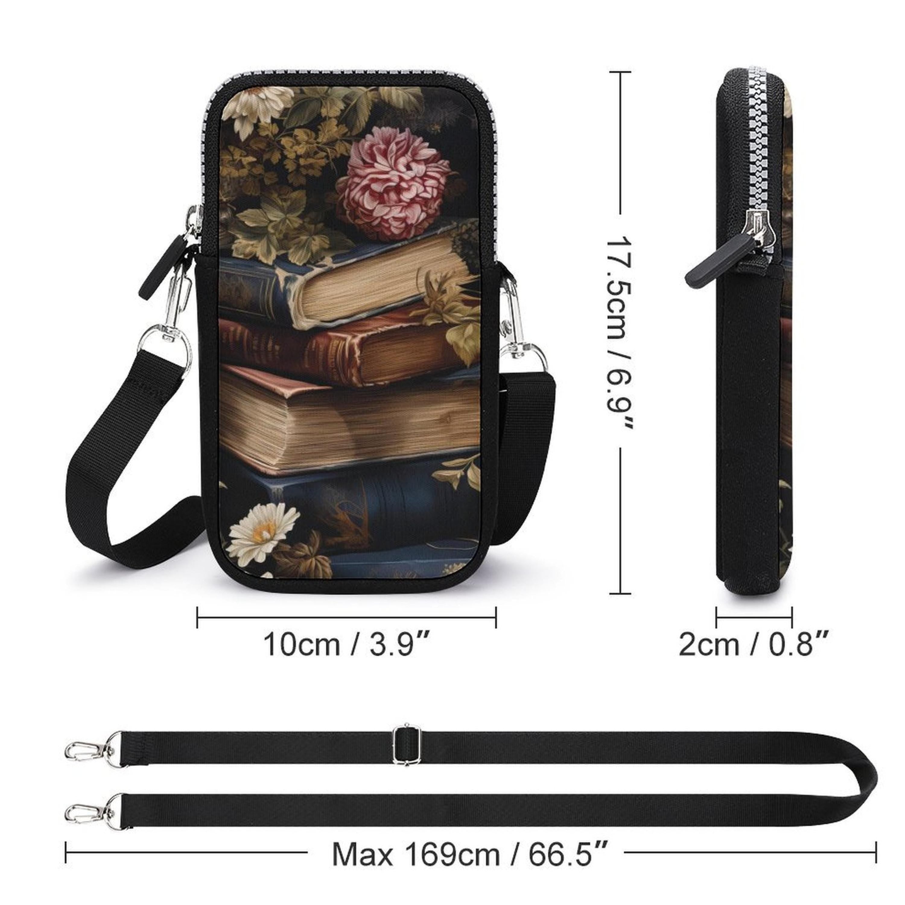 Vintage Books Mobile Phone Bag