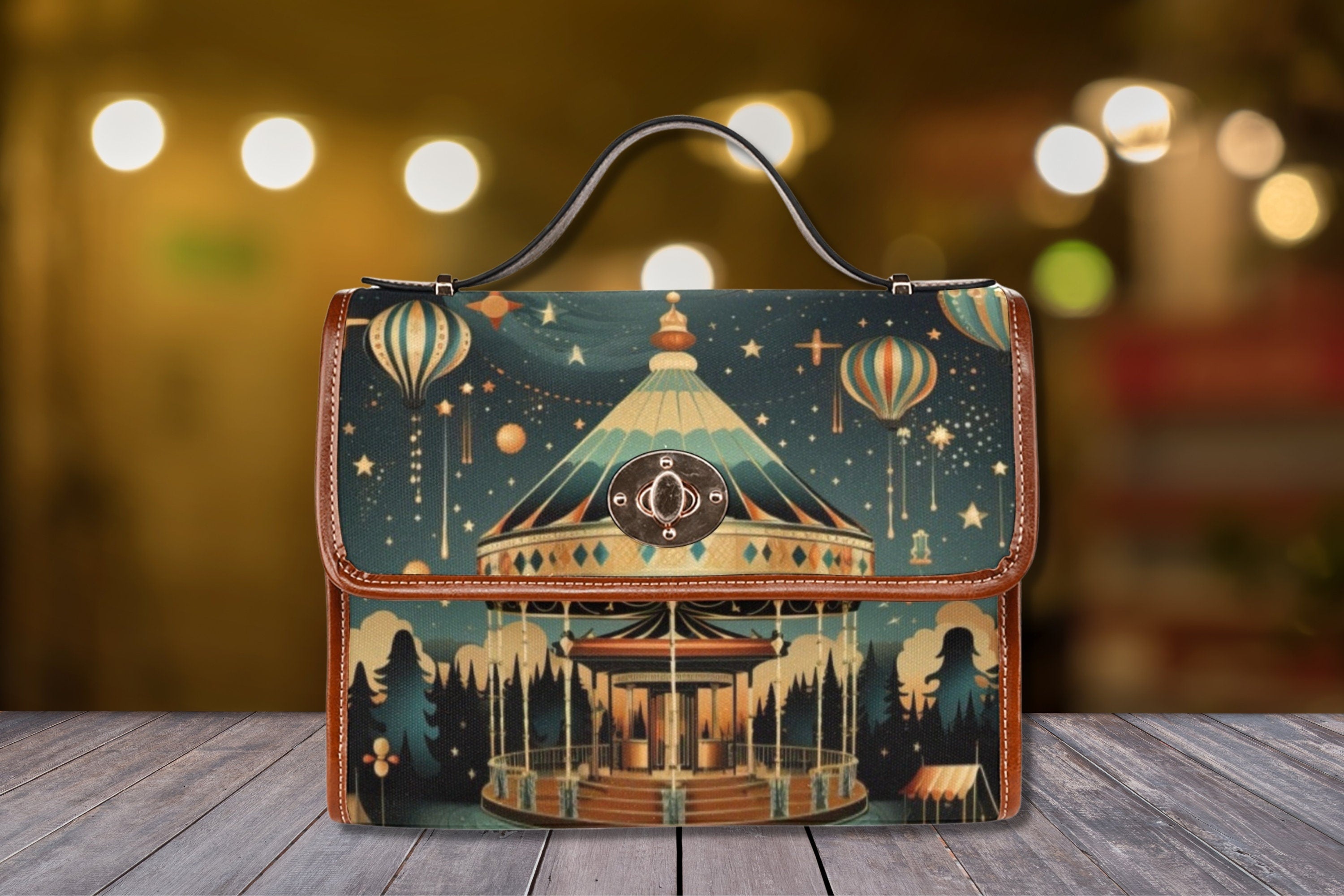 Night Carnival Satchel Bag