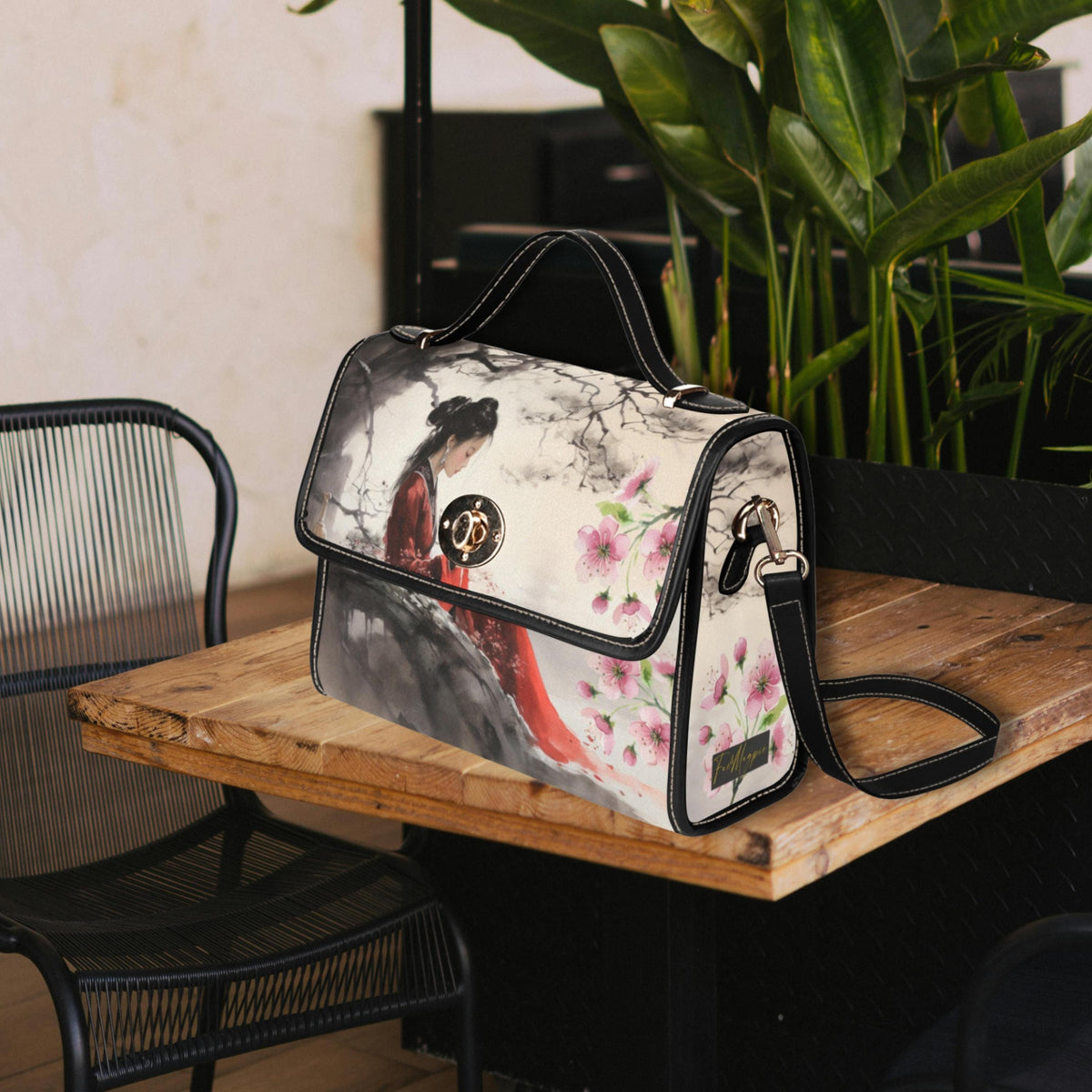 Chinese Lady Satchel Bag