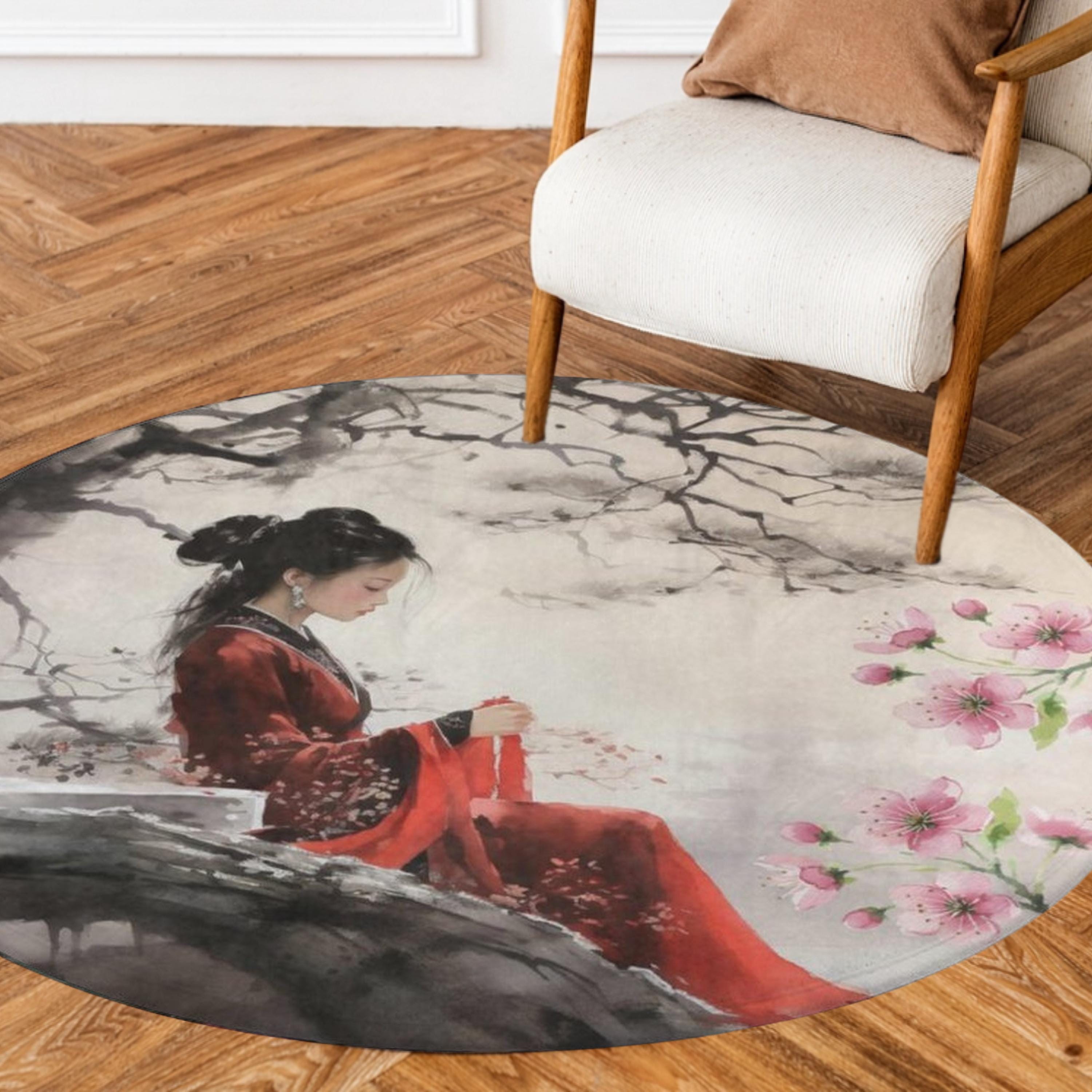 Chinese Lady Floor Mat