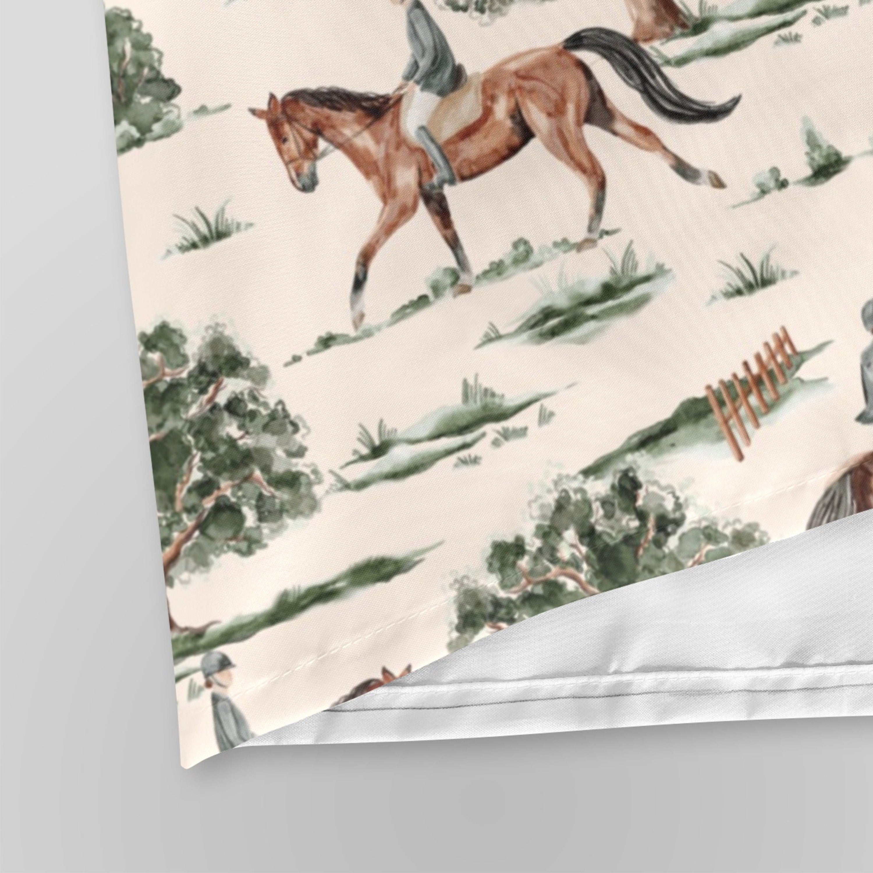 Equestrian Horses Shower Curtain