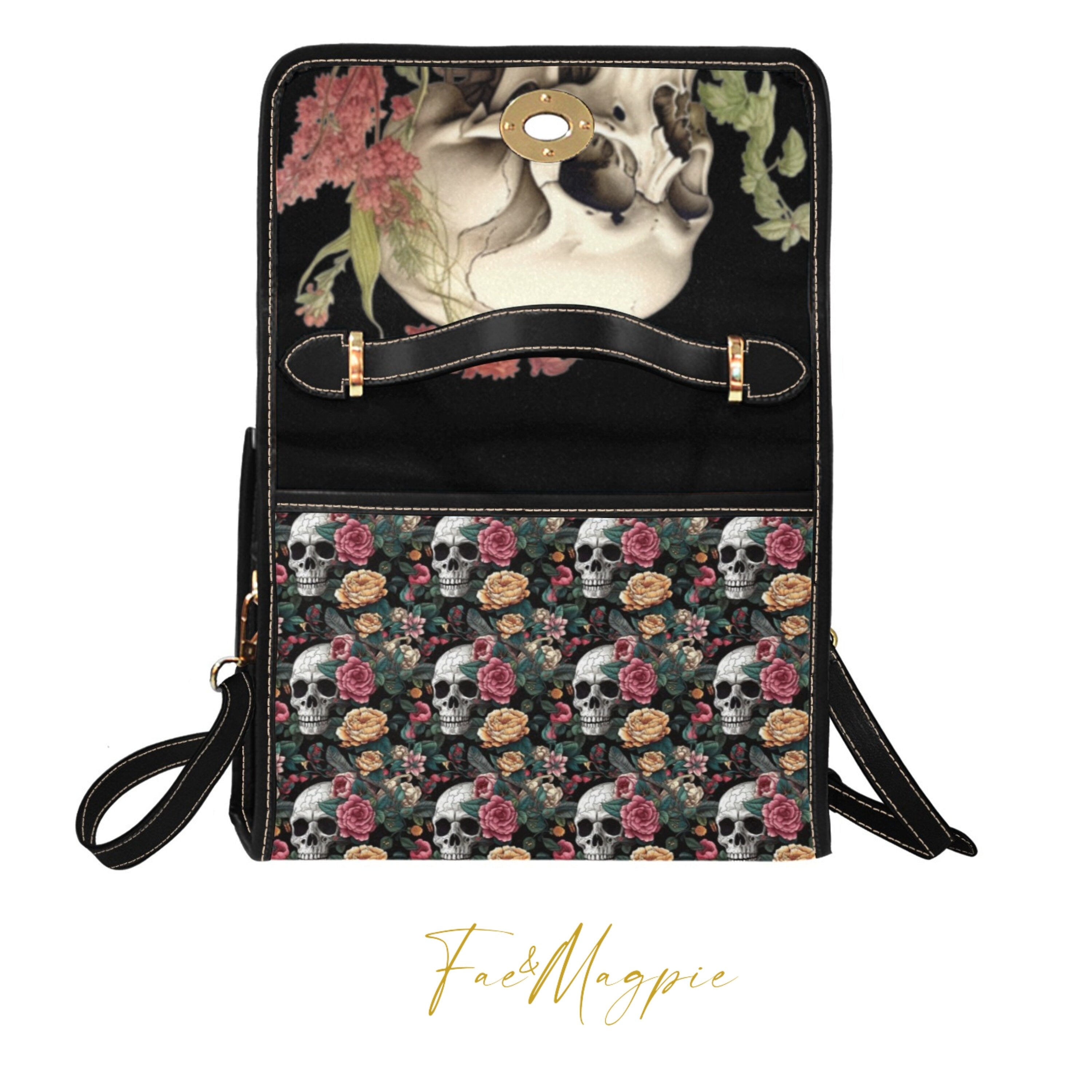 Skull Botany Satchel Bag