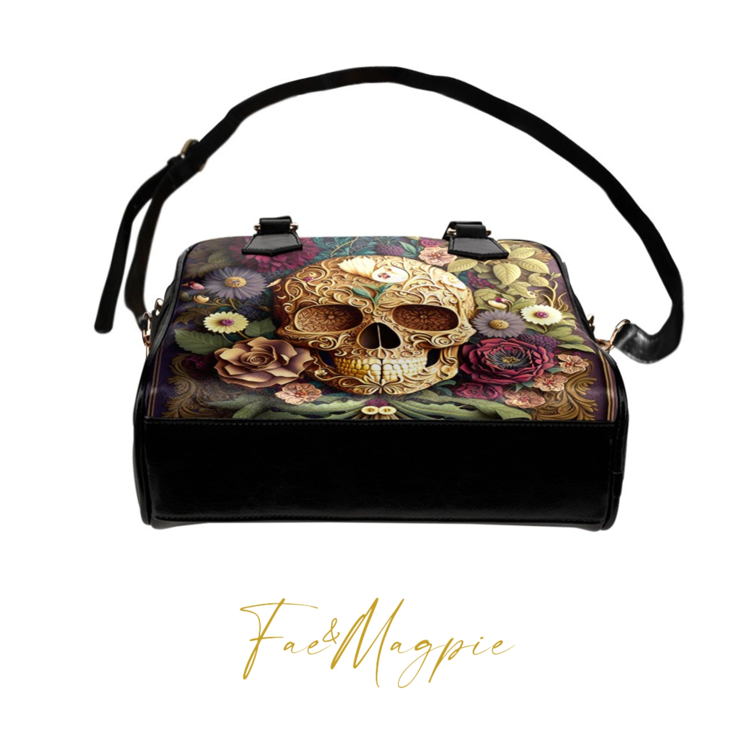 Baroque Skull Bowler Bag
