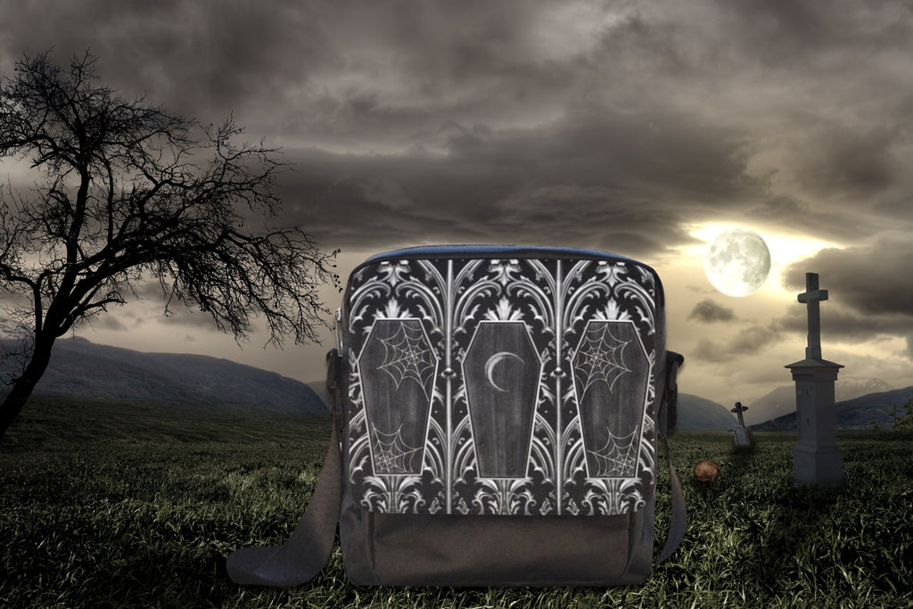 Gothic Coffins Flap Bag