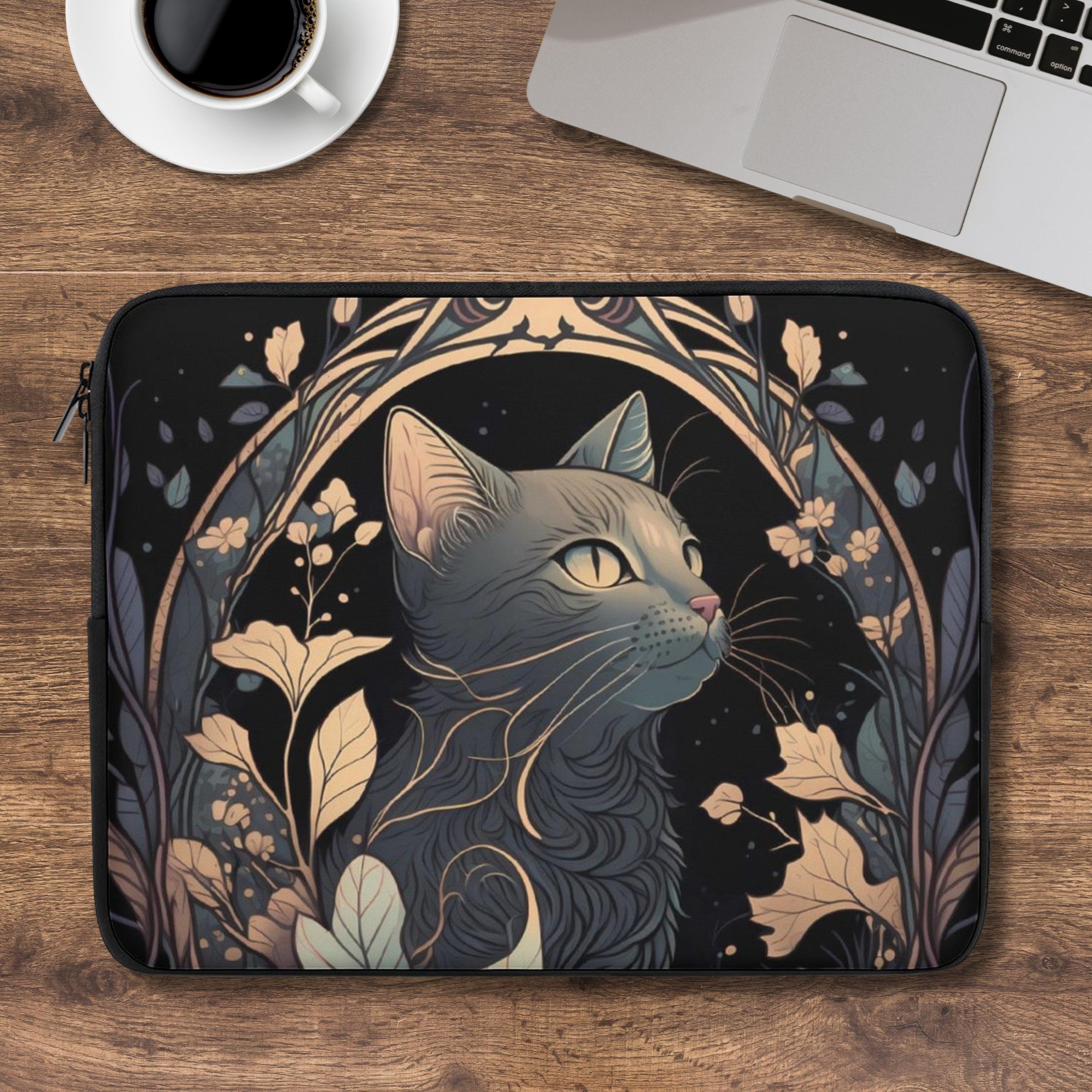 Mystic Cat Laptop Sleeve