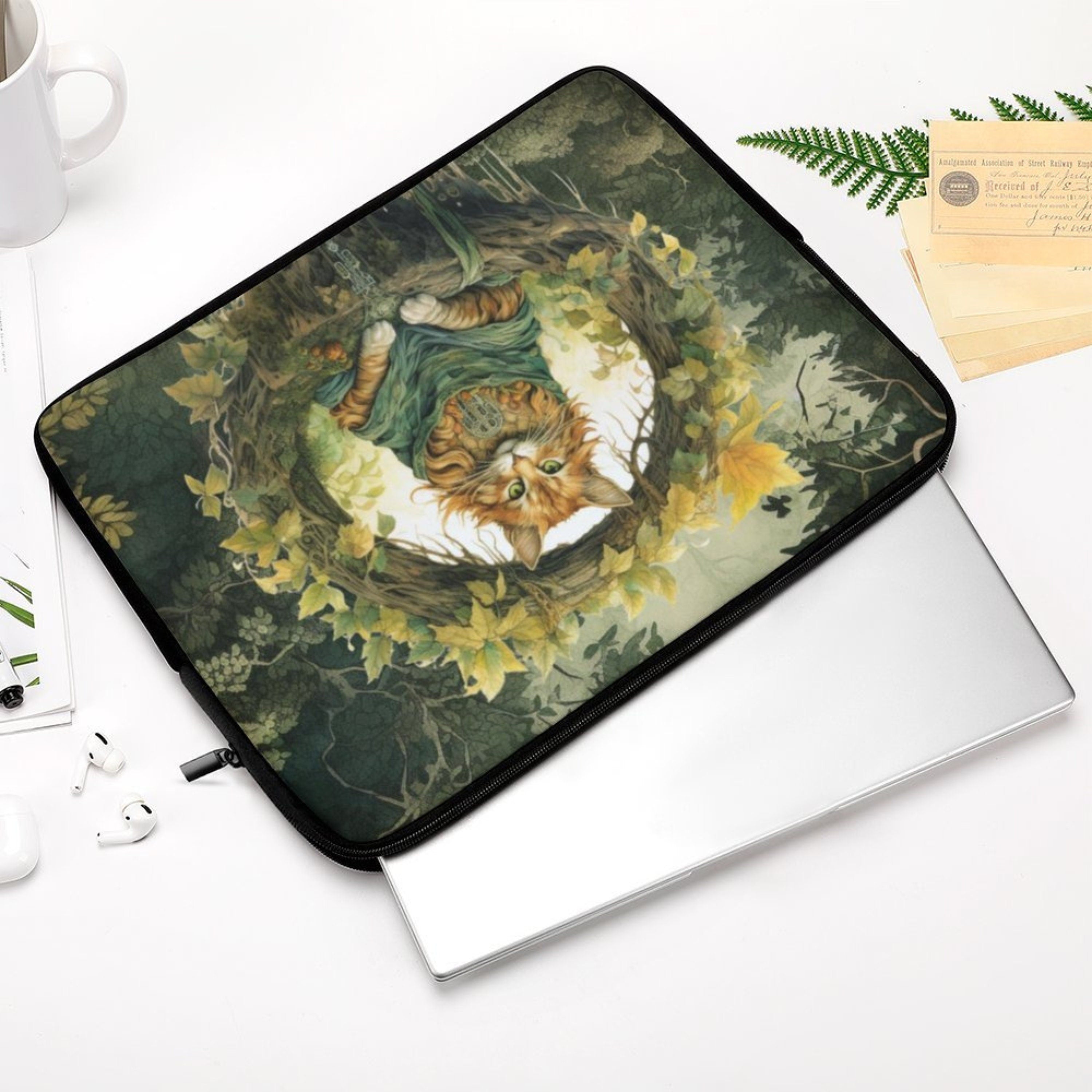 Forest Cat Laptop Sleeve