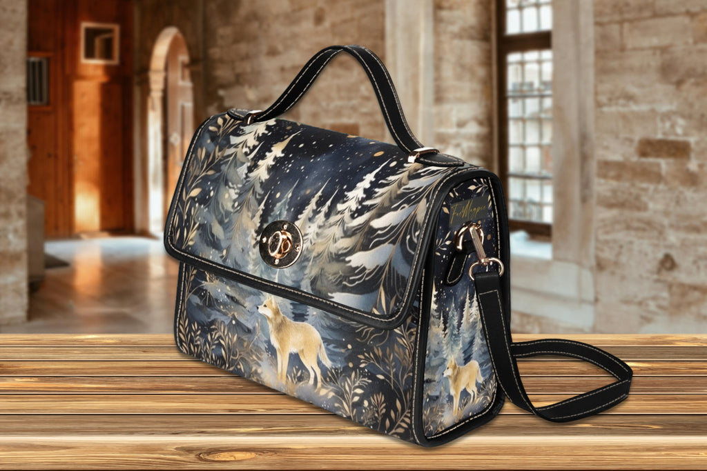 Mystical Wolf Satchel Bag